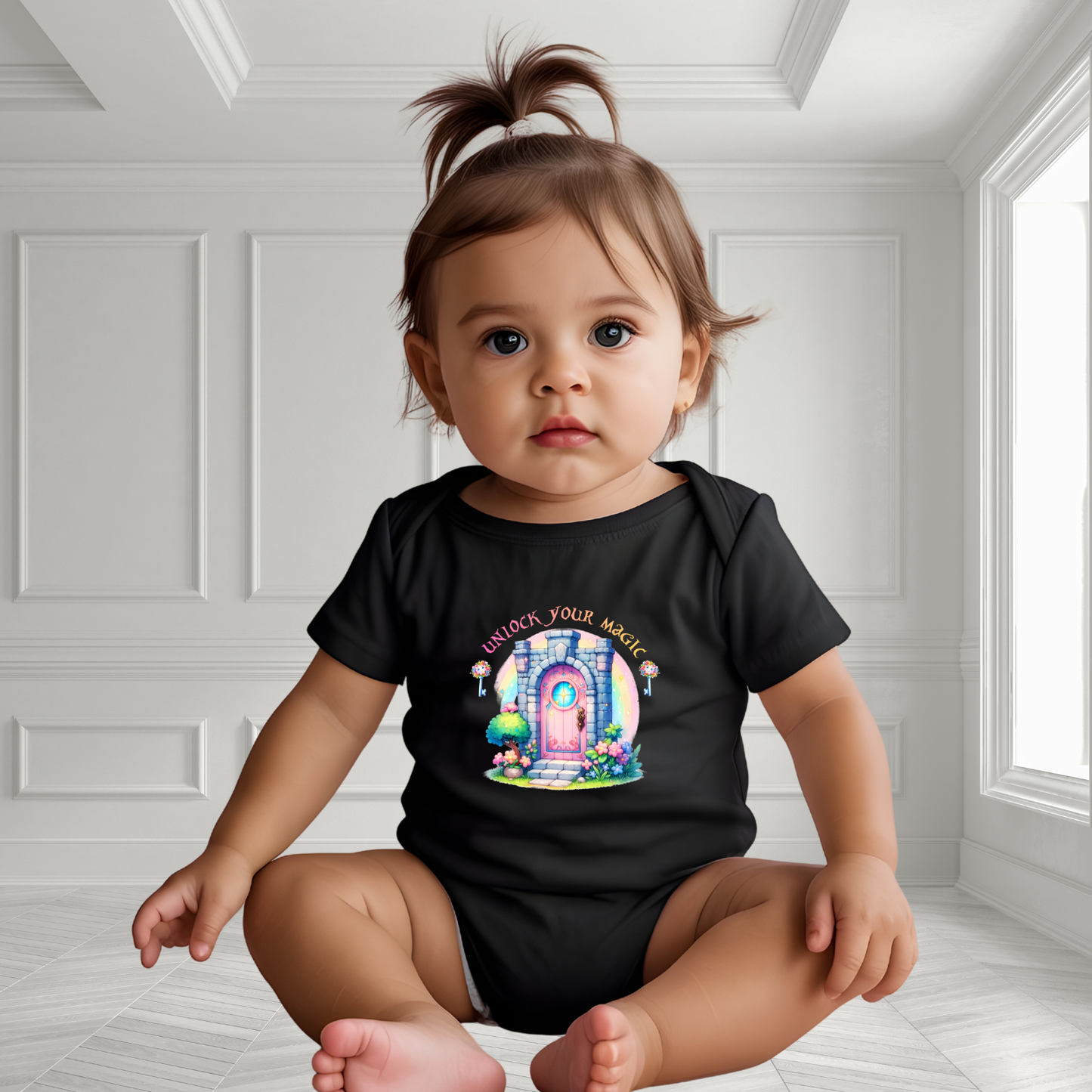 Unlock Your Magic Infant Short Sleeve Onesie