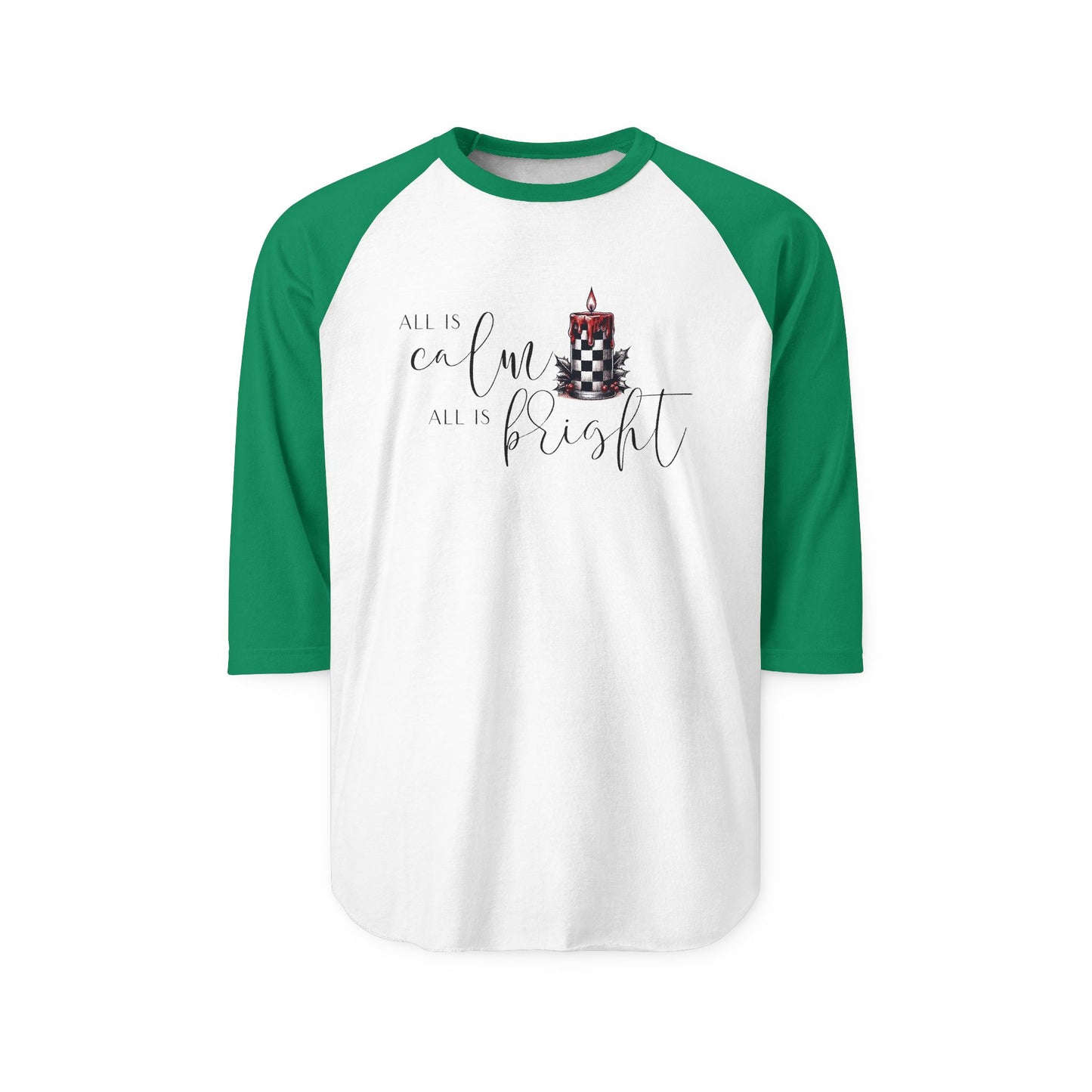 All Is Calm, All Is Bright Baseball Tee