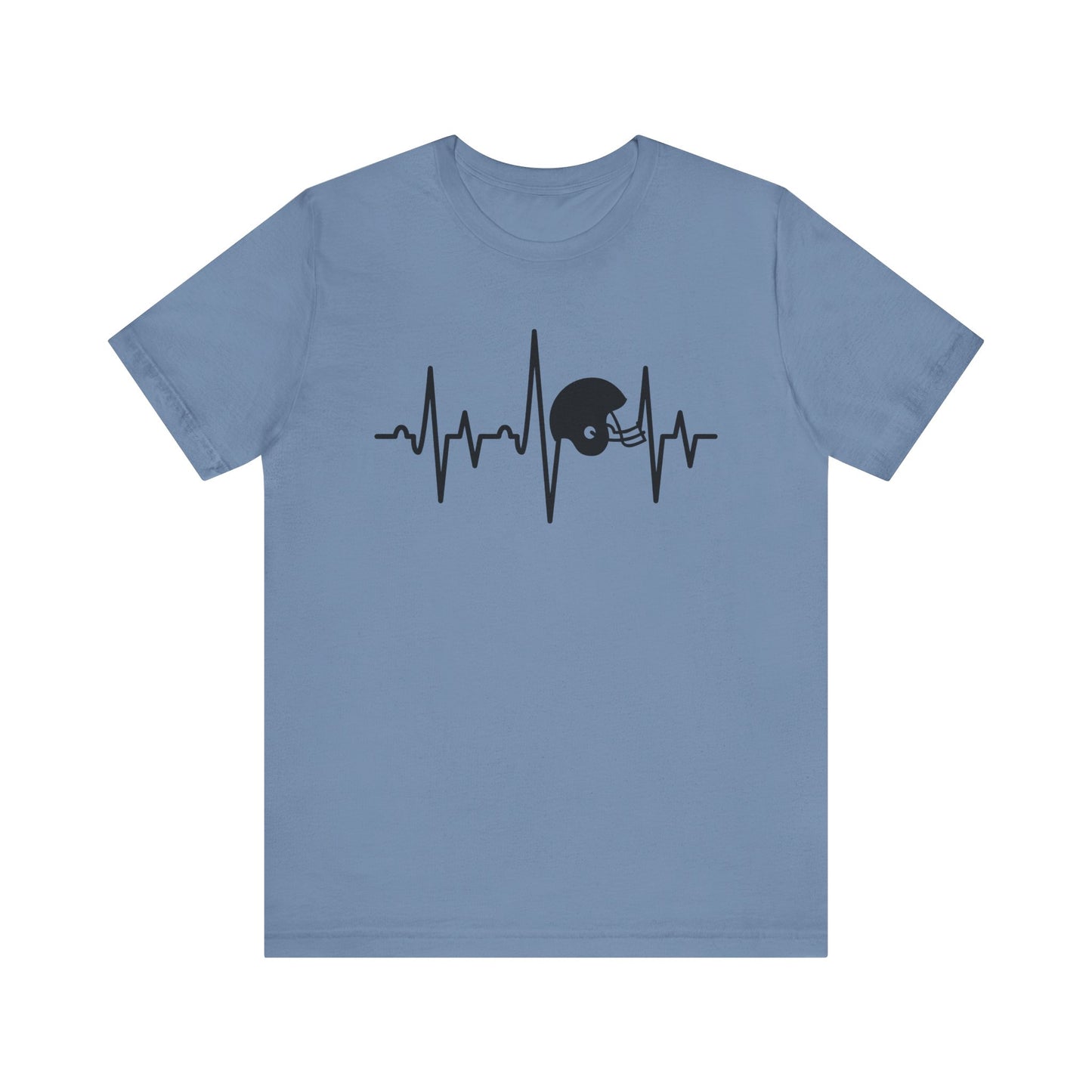 Football Helmet Heartbeat T-Shirt