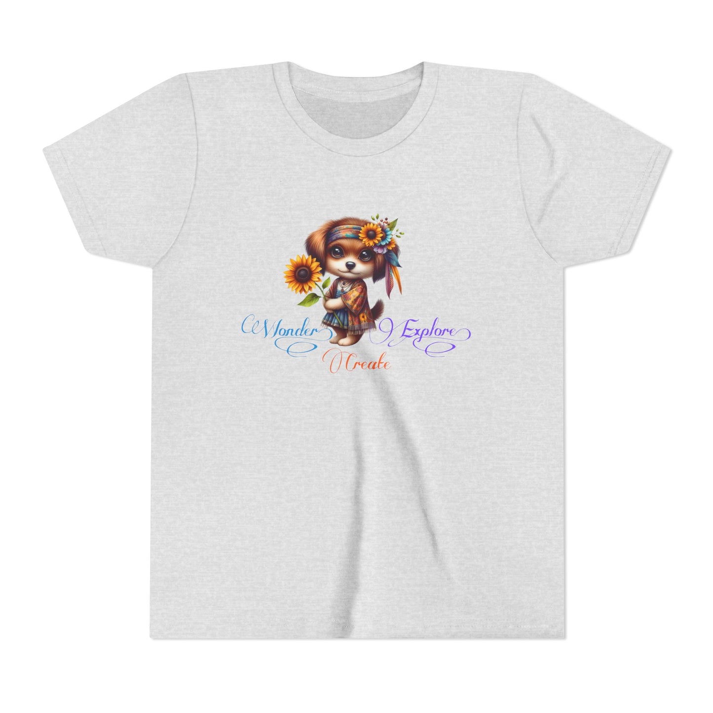 Wonder, Explore, Create Kid’s T-Shirt