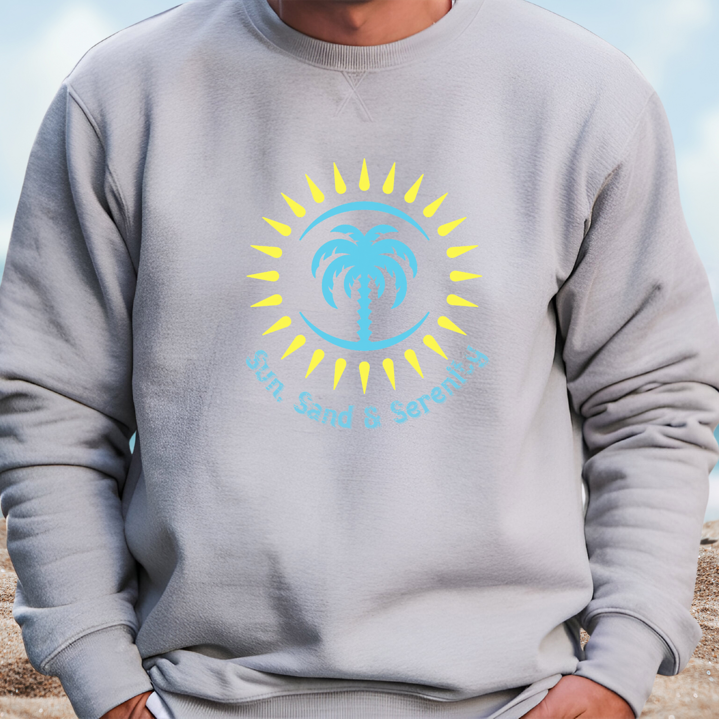 Sun Sand And Serenity Crewneck Sweatshirt