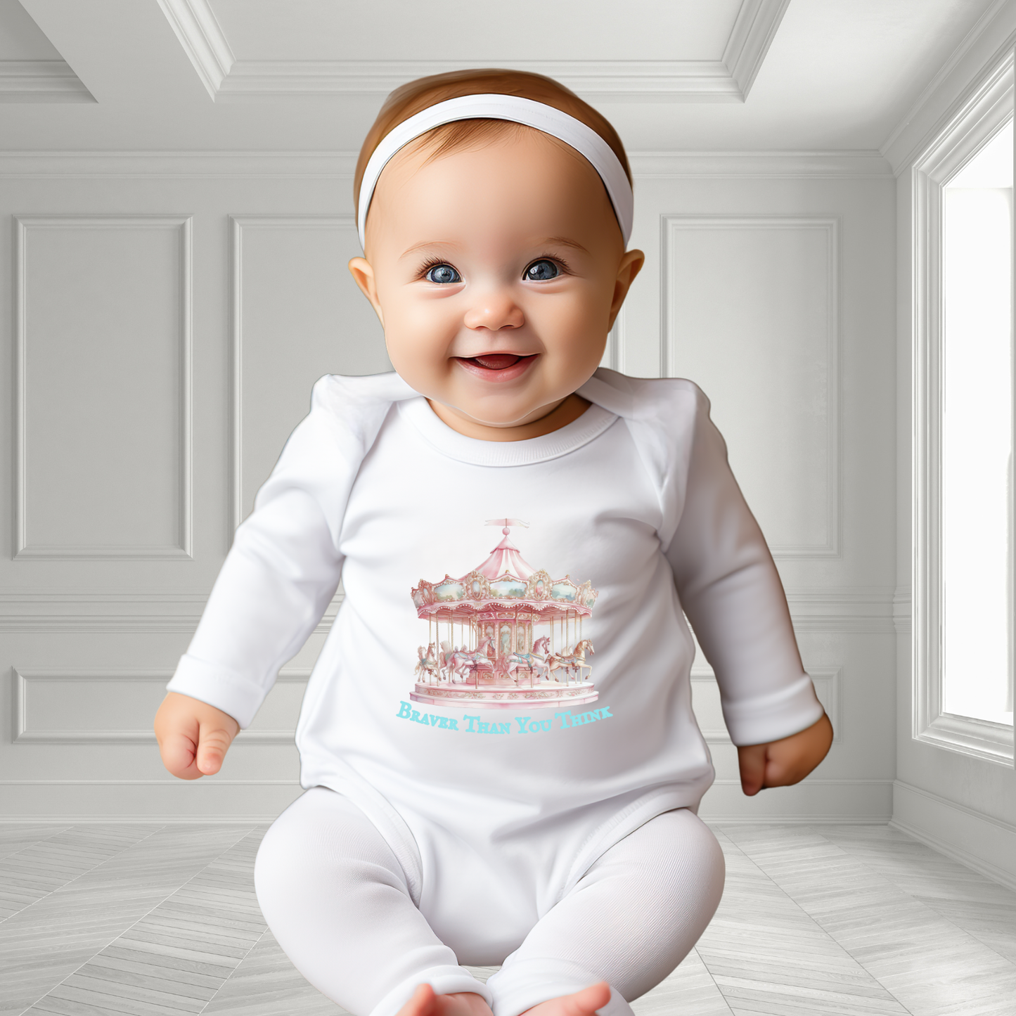 Braver Than You Think Infant Long Sleeve Onesie