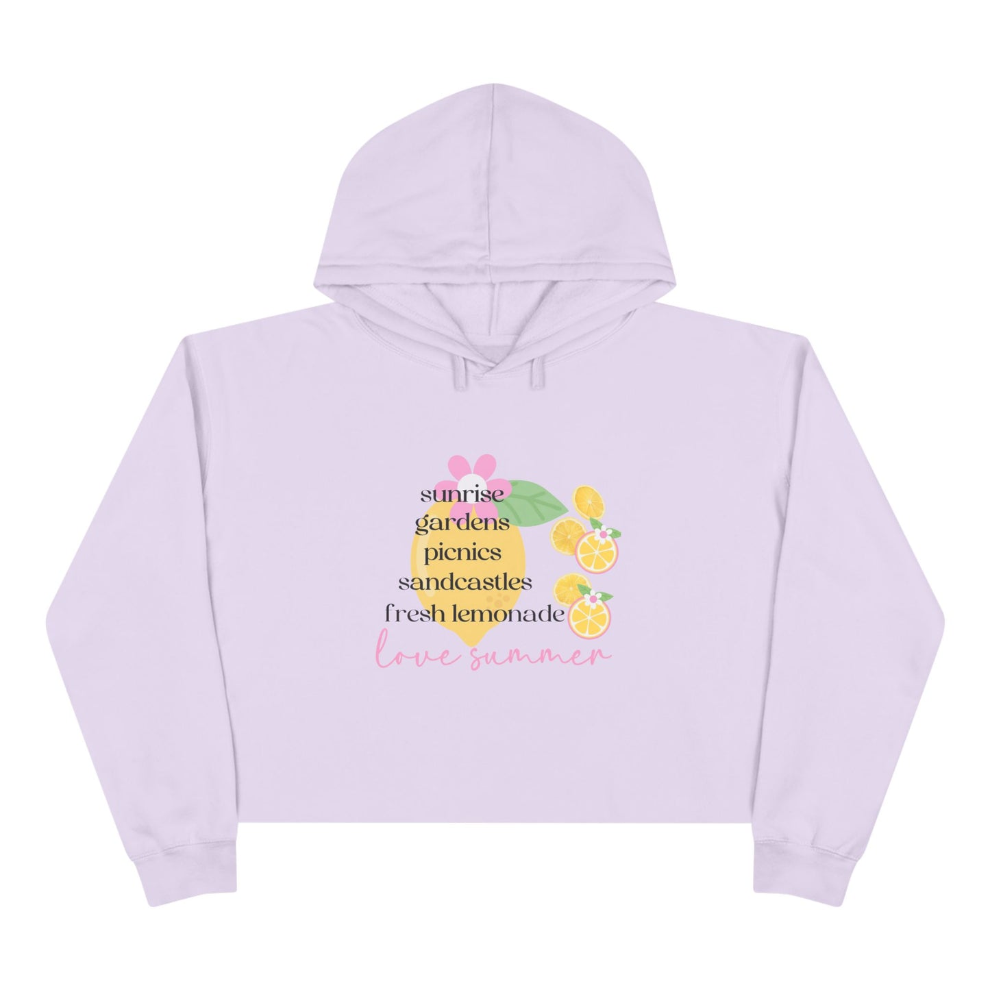 Love Summer Crop Hoodie