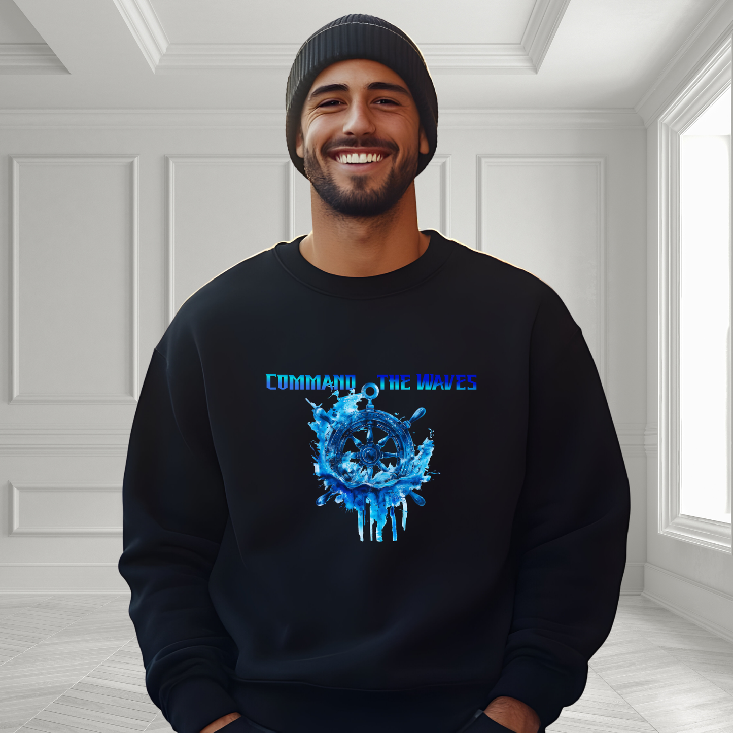 Command The Waves Crewneck Sweatshirt