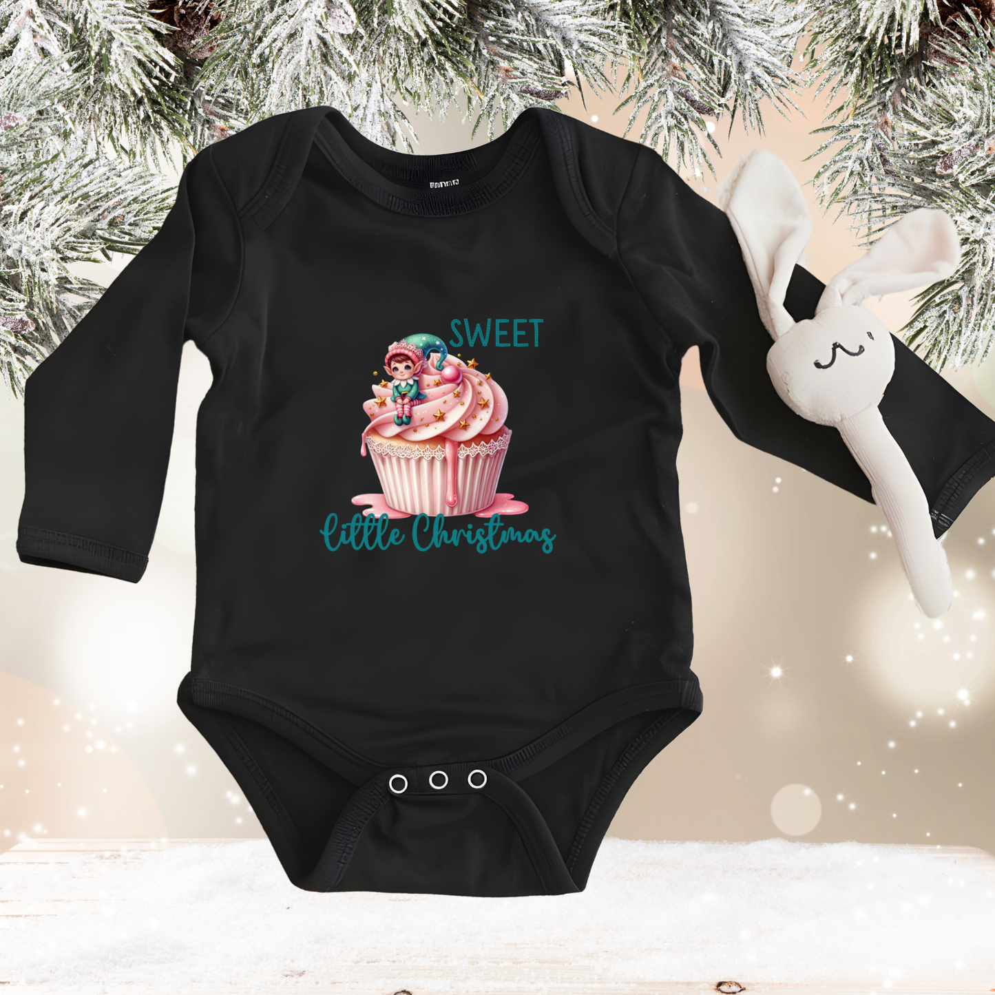 Sweet Little Christmas Infant Long Sleeve Onesie
