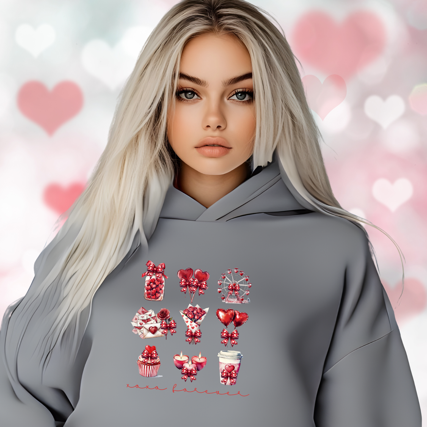 XO Forever Crop Hoodie