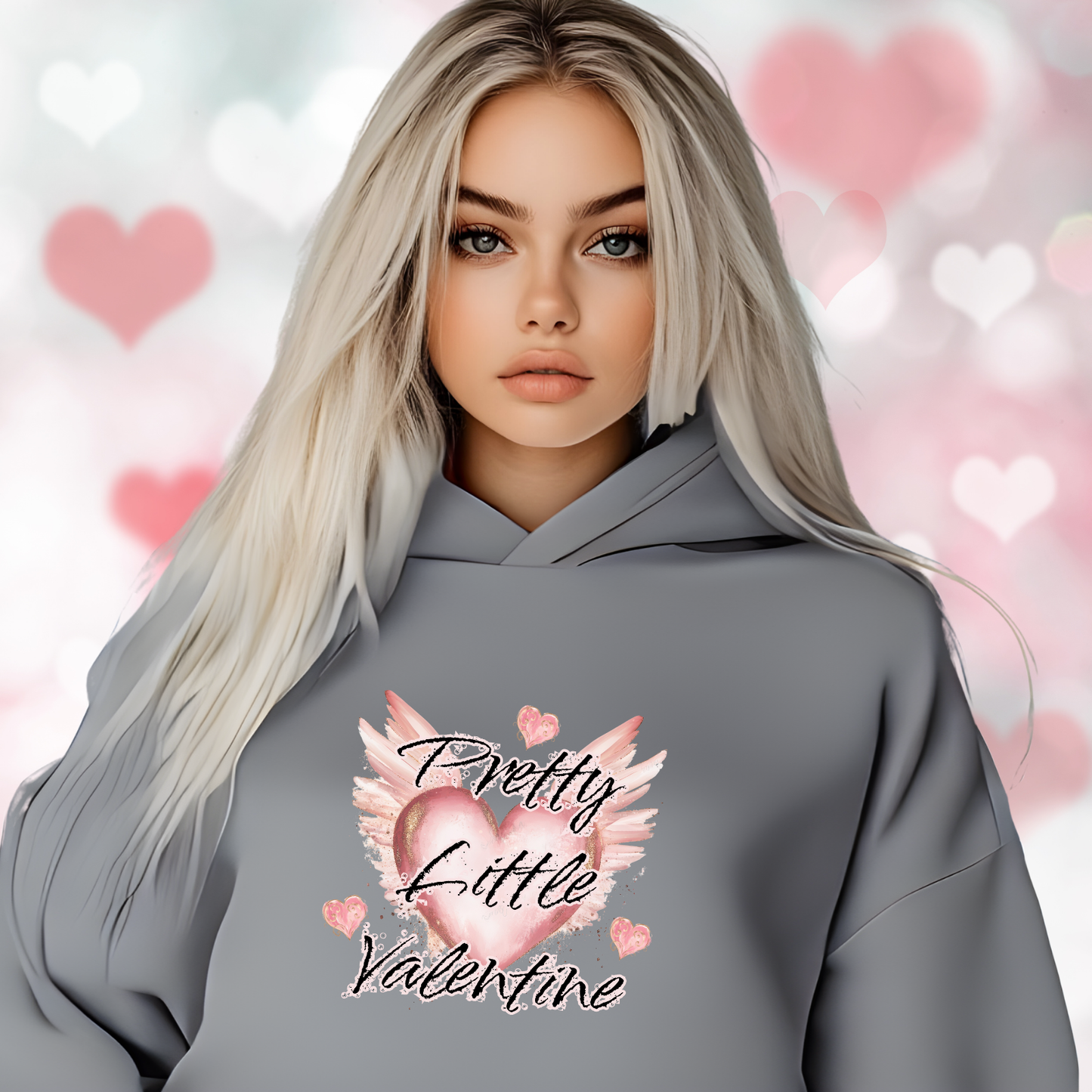 Pretty Little Valentine Crop Hoodie