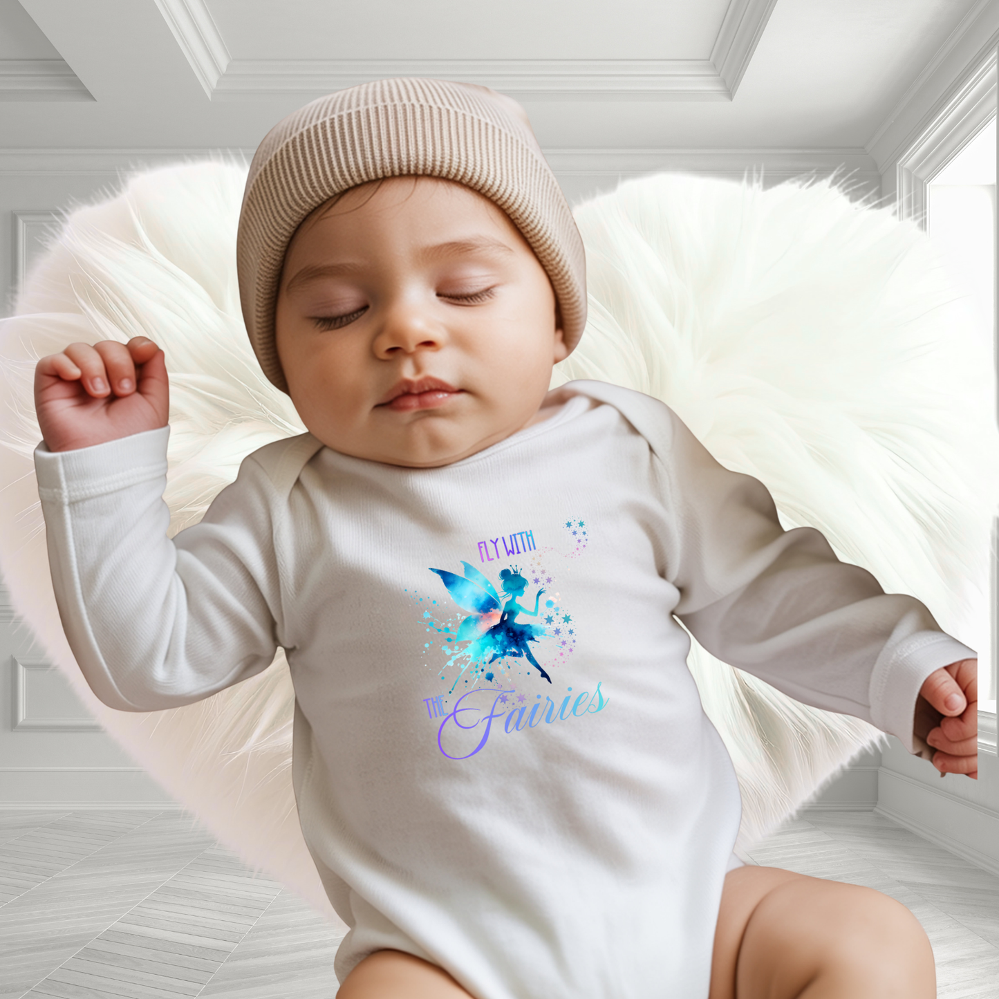 Fly With The Fairies Infant Long Sleeve Onesie