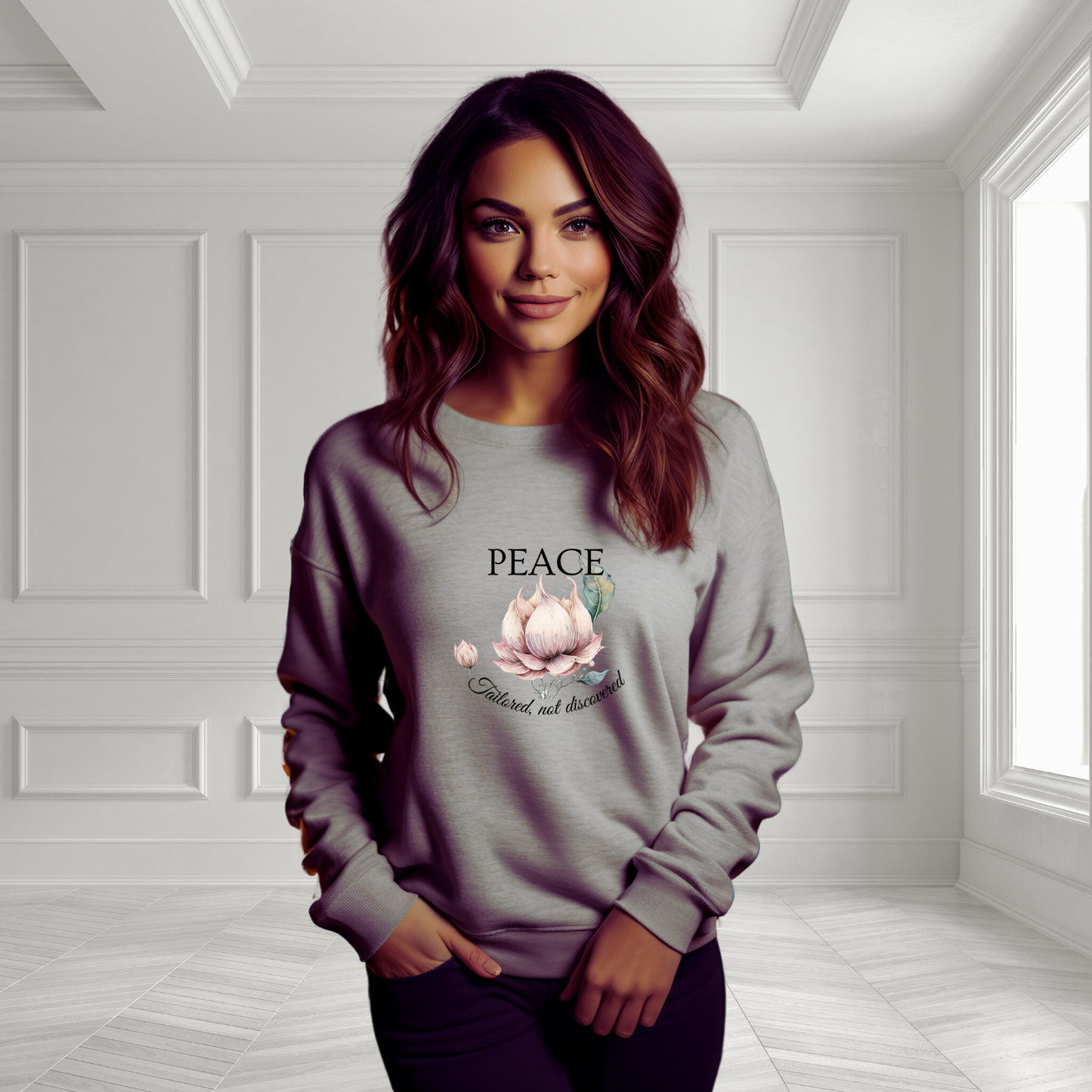 Peace-Tailored, Not Discovered Crewneck Sweatshirt