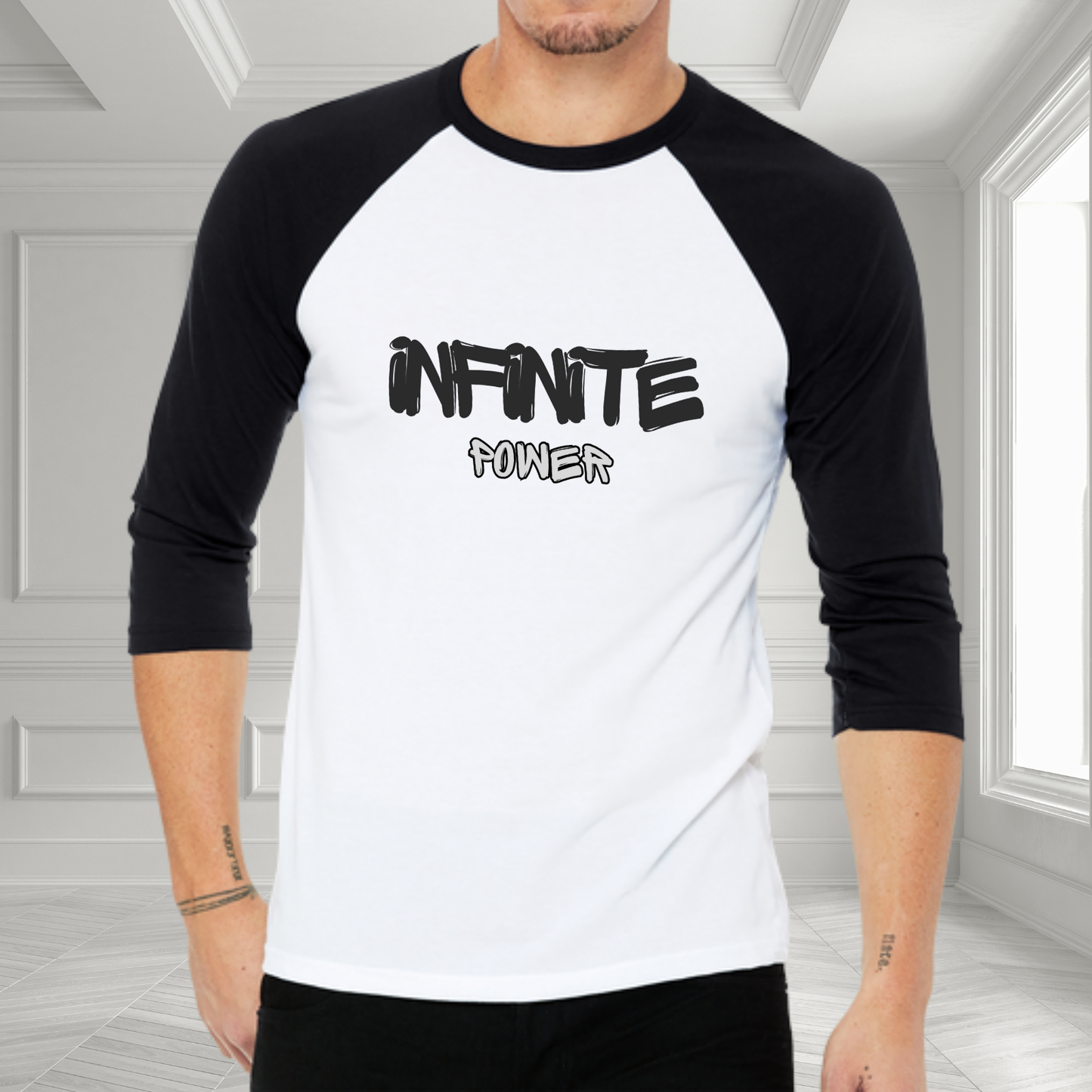 Infinite Power Baseball Tee