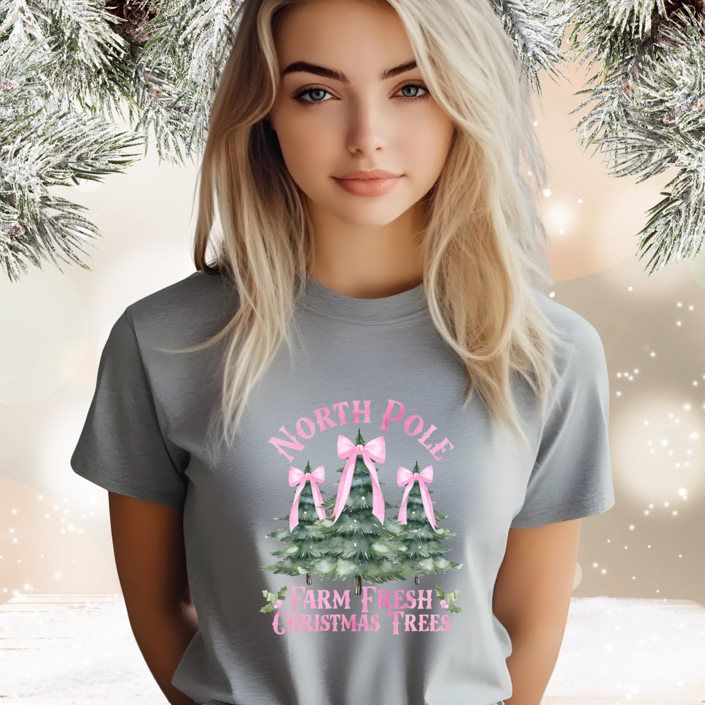North Pole Christmas Trees T-Shirt