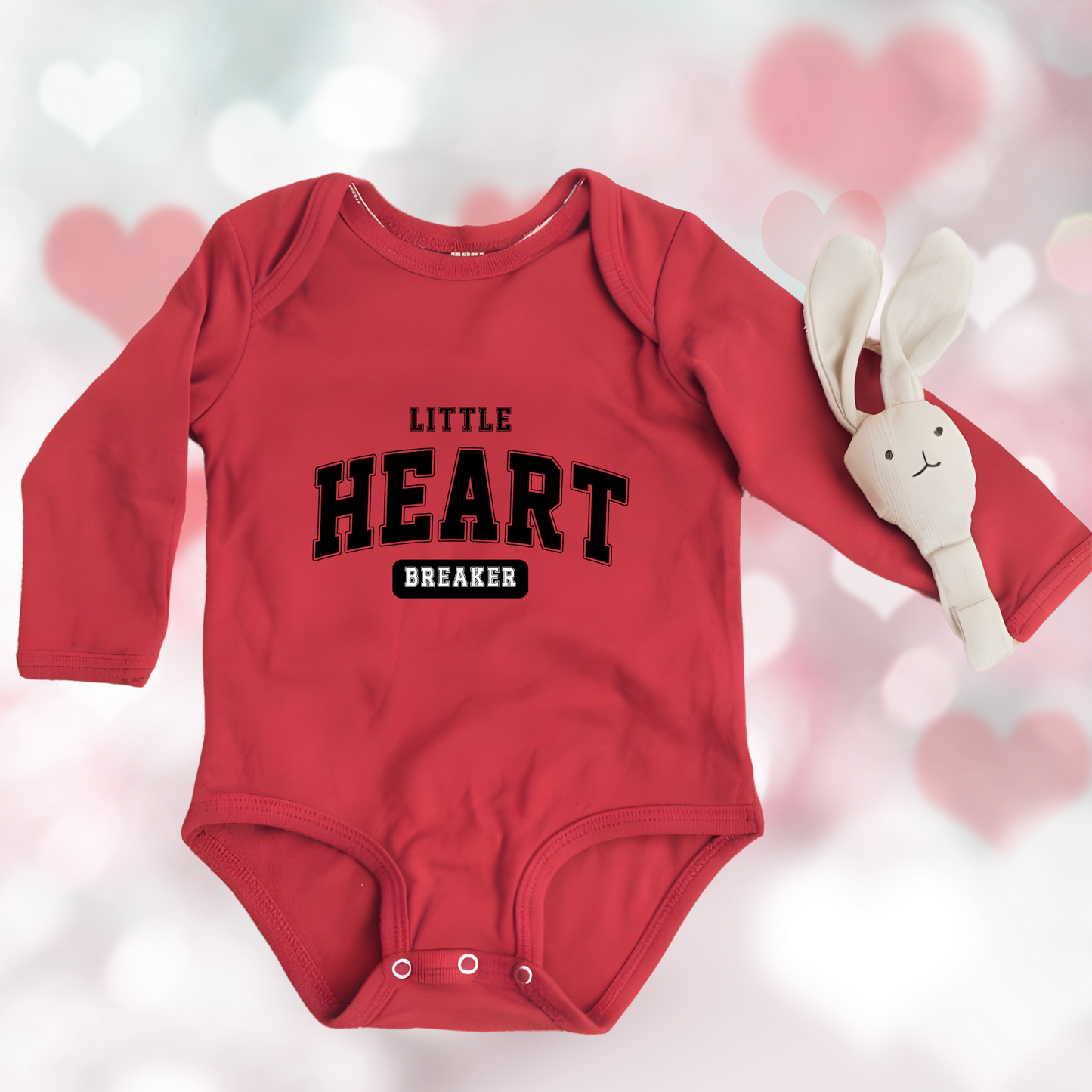 Little Heart Breaker Long Sleeve Onesie