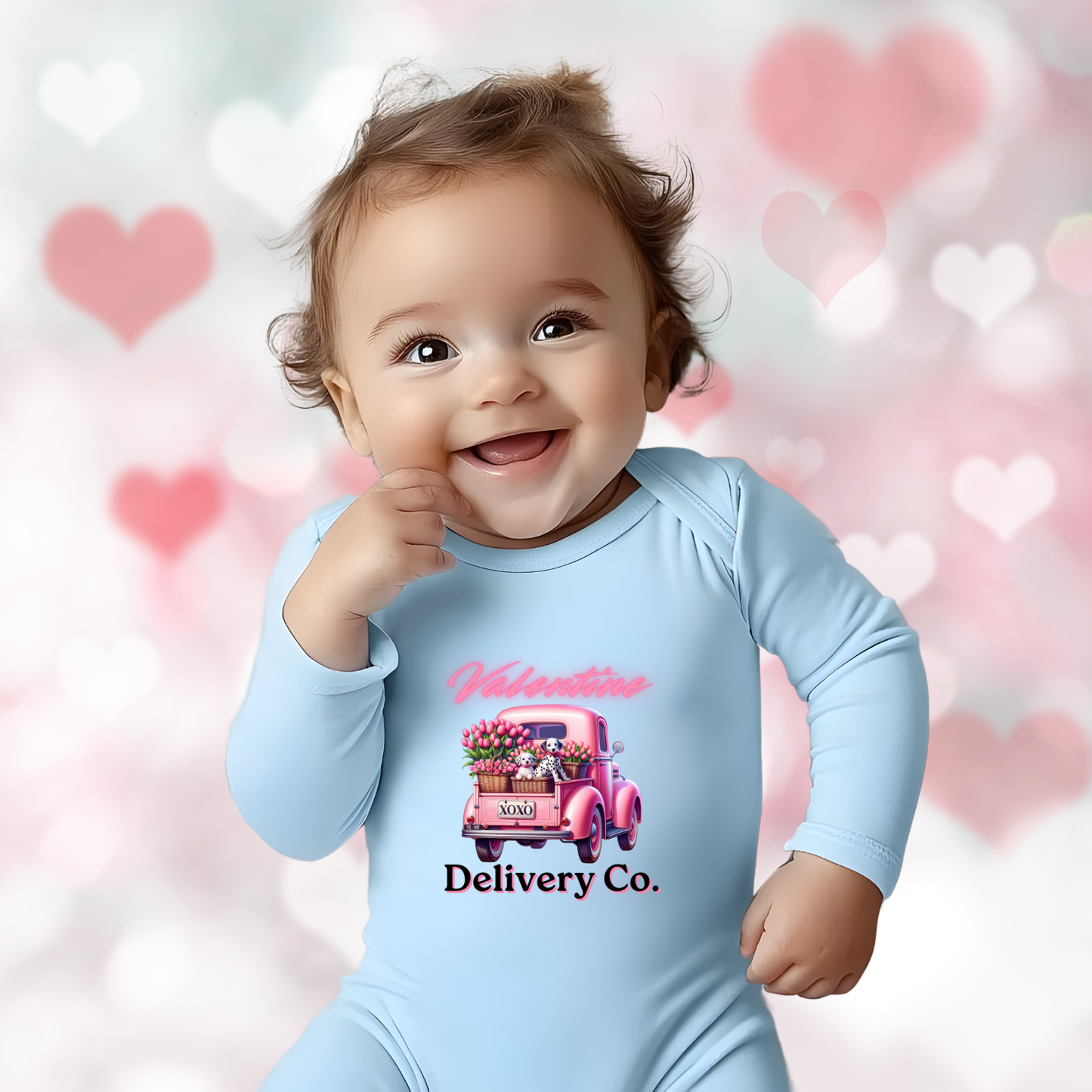 Valentine Delivery Co. Infant Long Sleeve Onesie