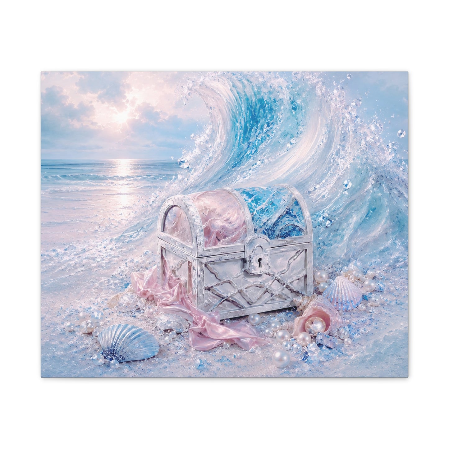 Pearlescent Treasure Canvas Wall Art