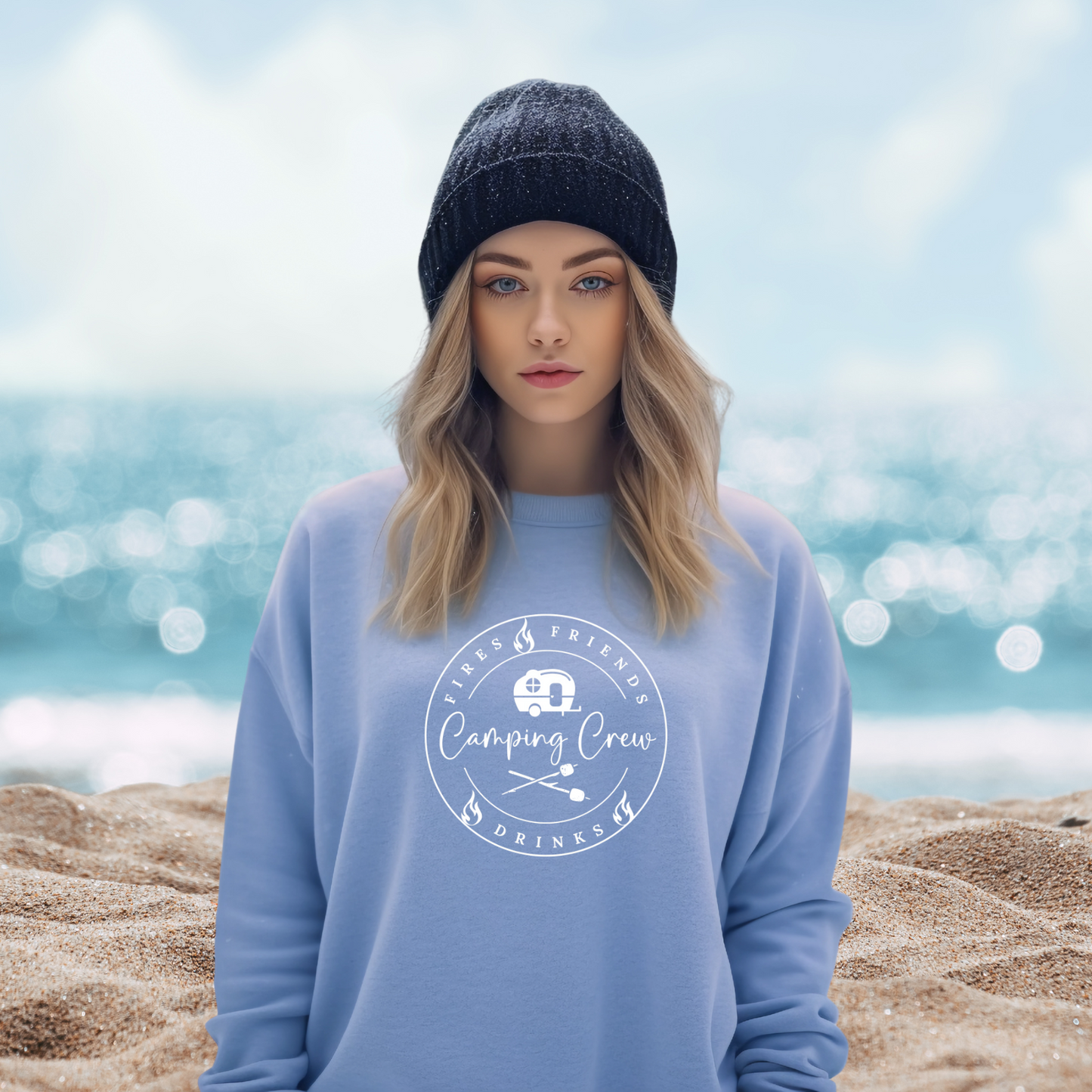 Camping Crew Crewneck Sweatshirt