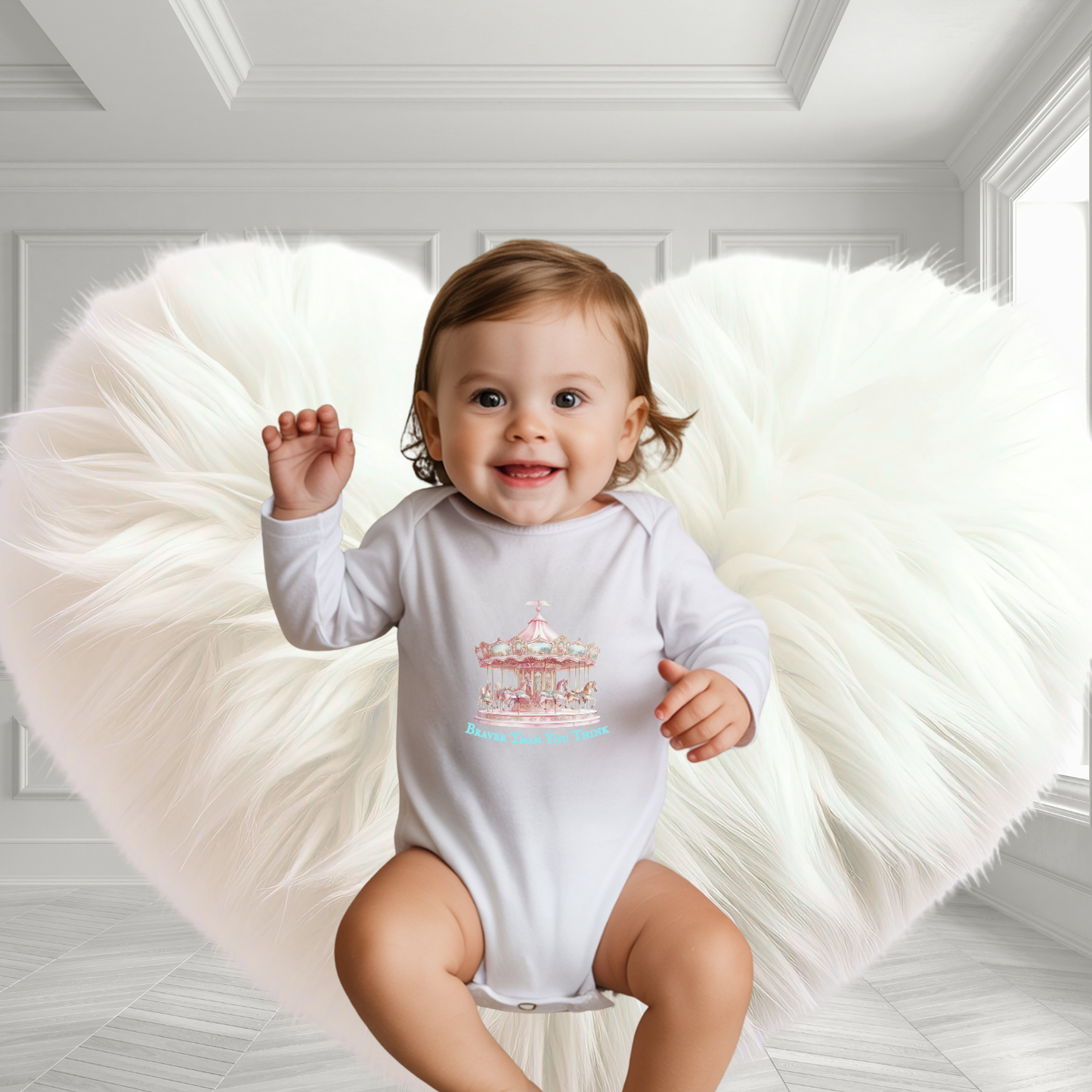 Braver Than You Think Infant Long Sleeve Onesie
