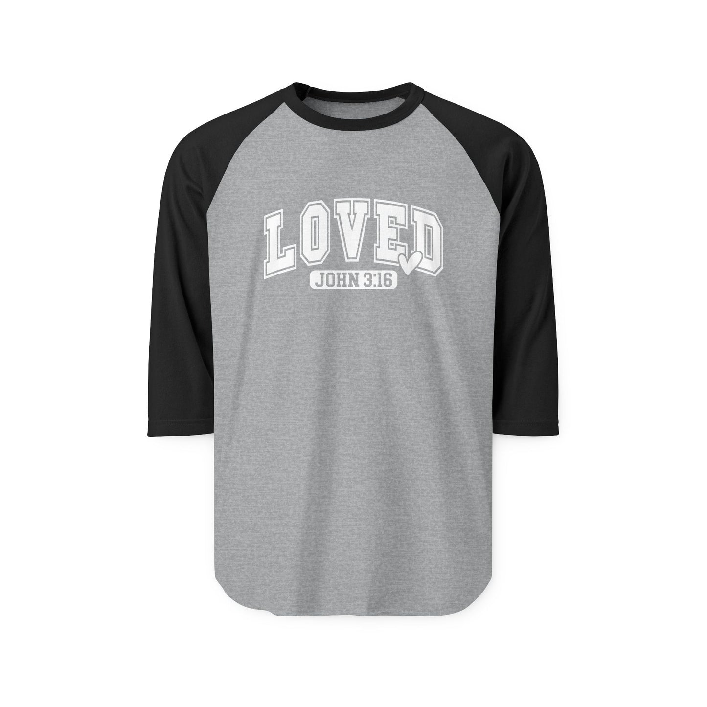 Loved John 3:16 Baseball Tee