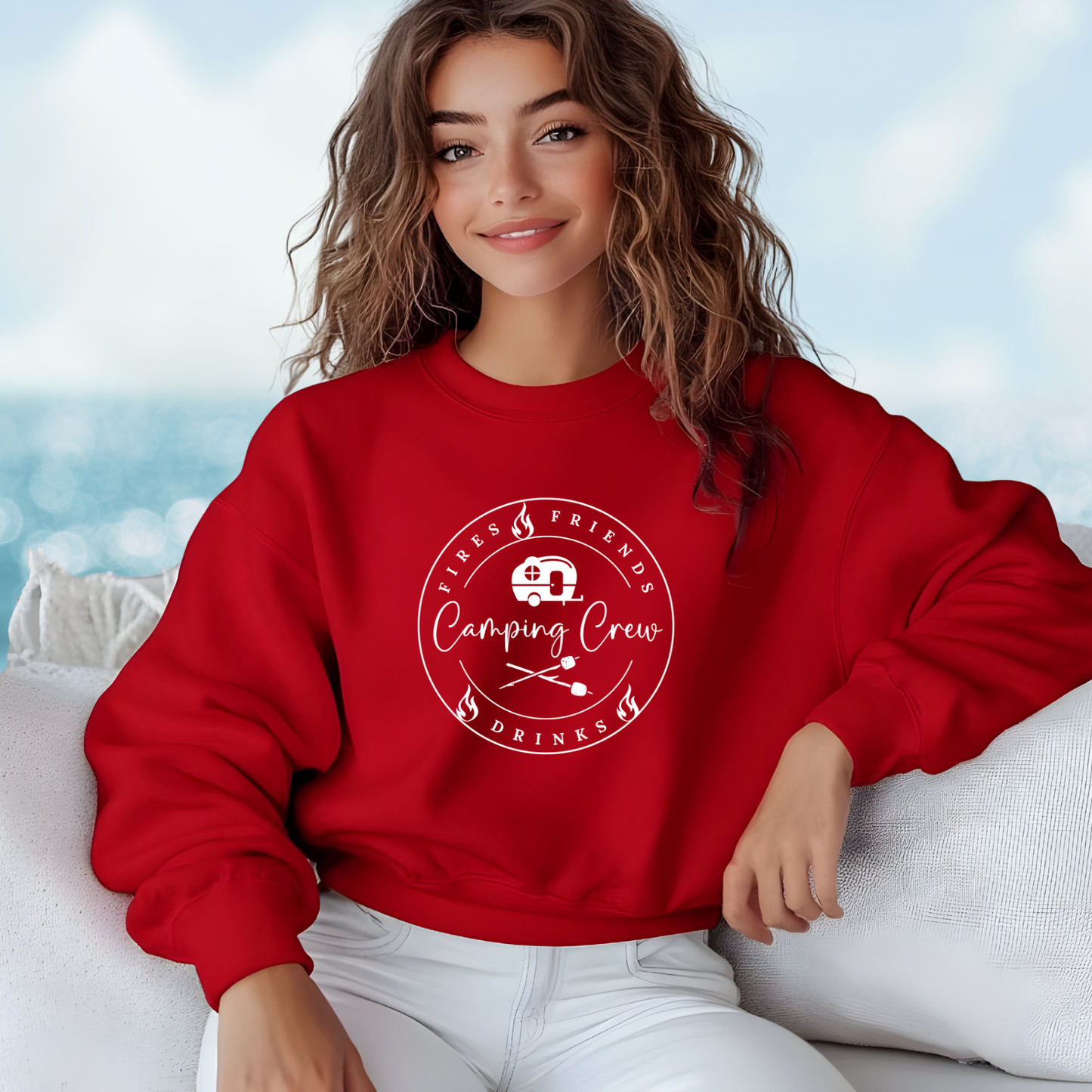 Camping Crew Crewneck Sweatshirt