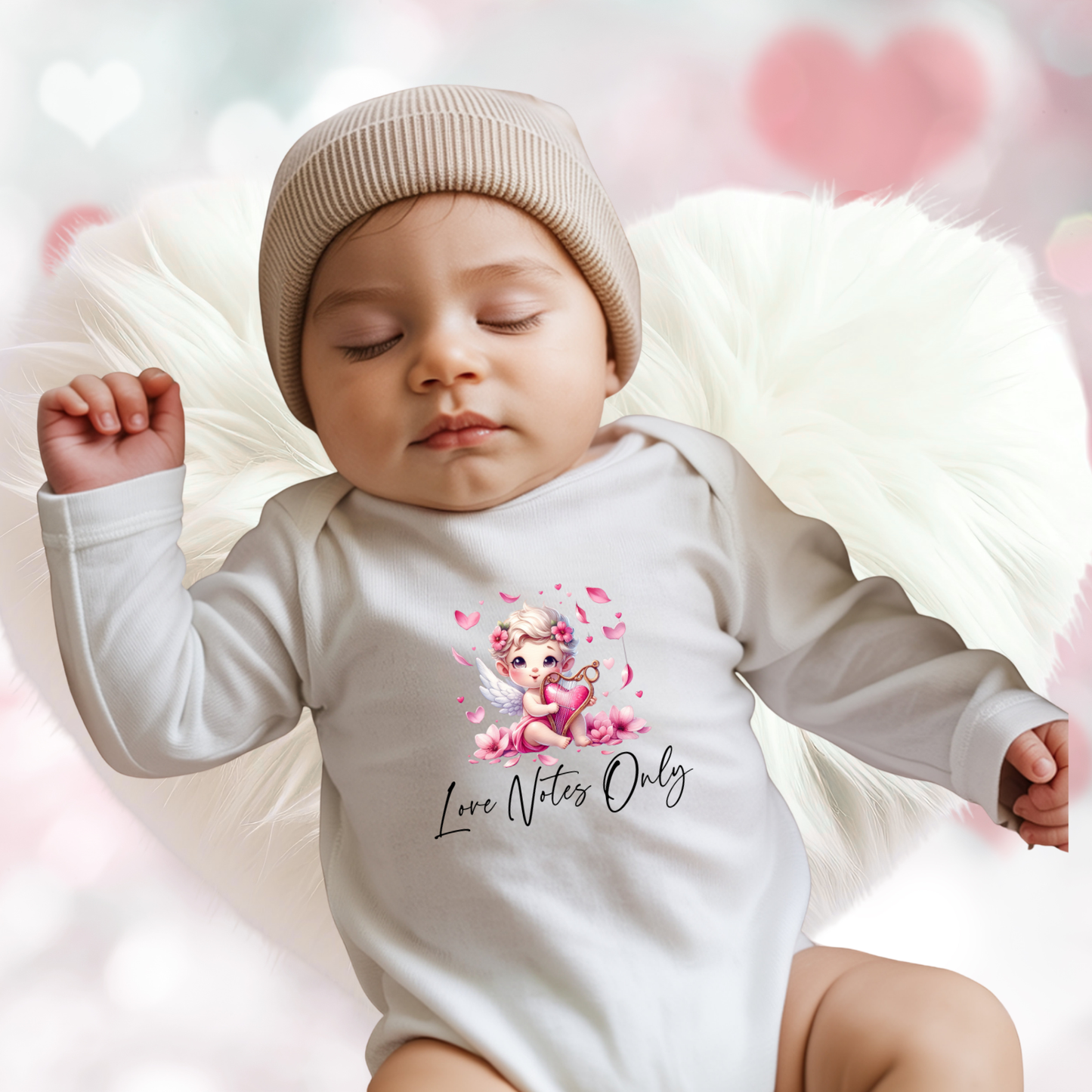 Love Notes Only Infant Long Sleeve Onesie