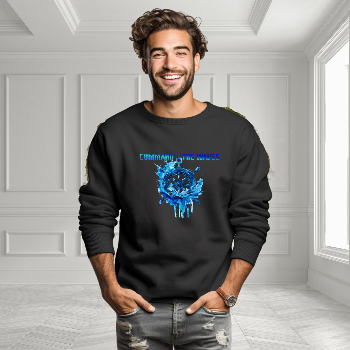 Command The Waves Crewneck Sweatshirt