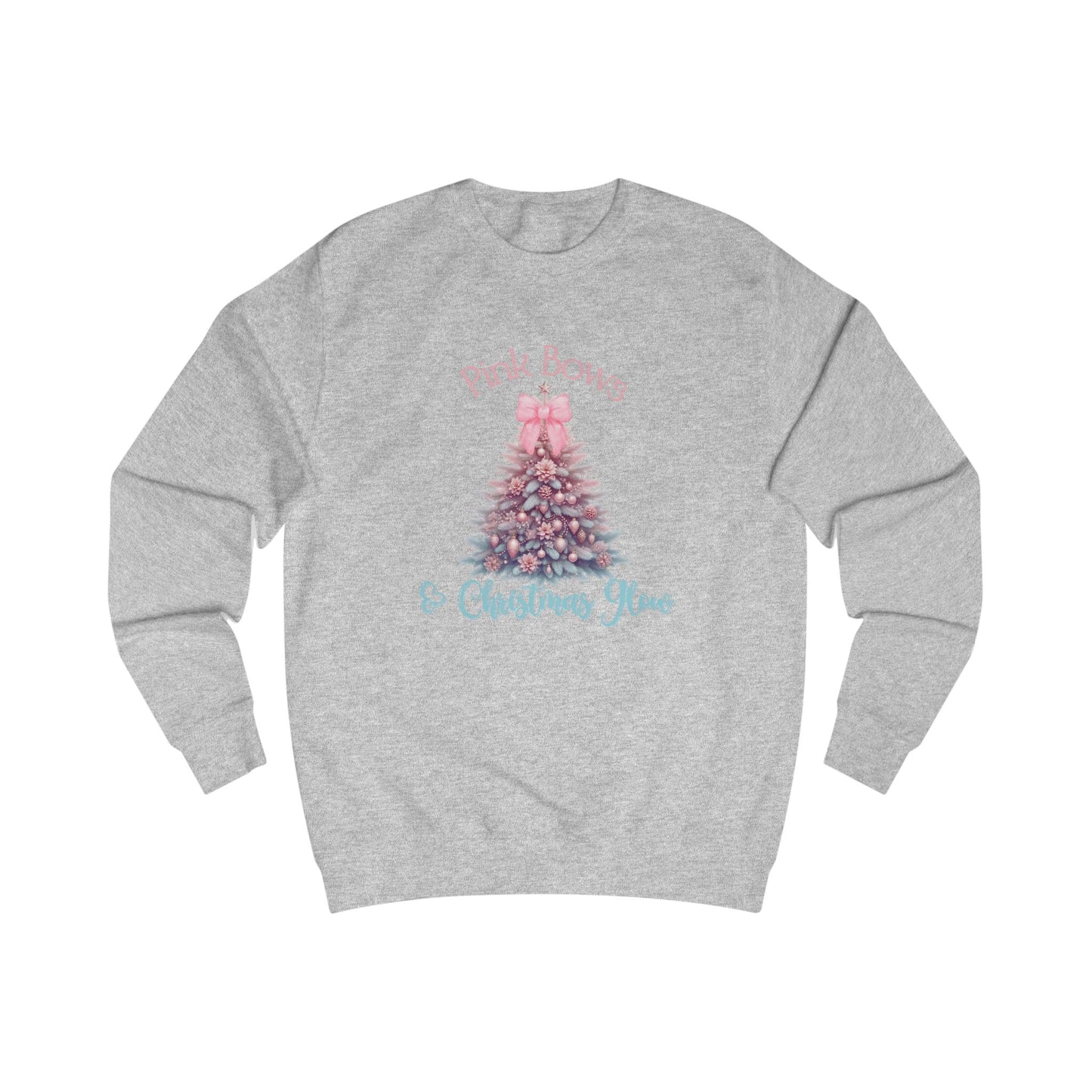 Pink Bows & Christmas Glow Crewneck Sweatshirt