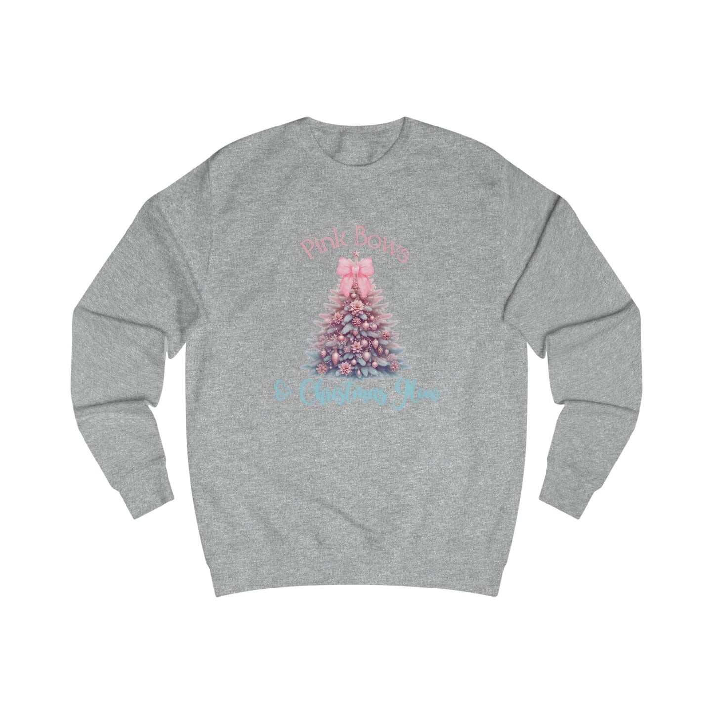 Pink Bows & Christmas Glow Crewneck Sweatshirt