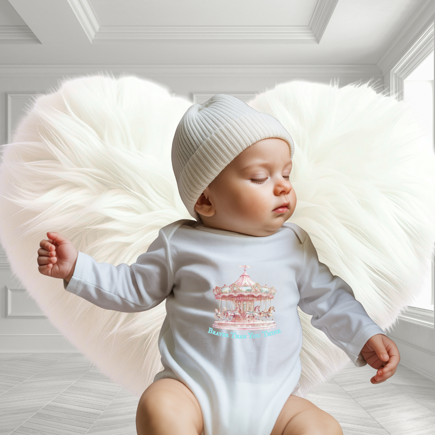Braver Than You Think Infant Long Sleeve Onesie