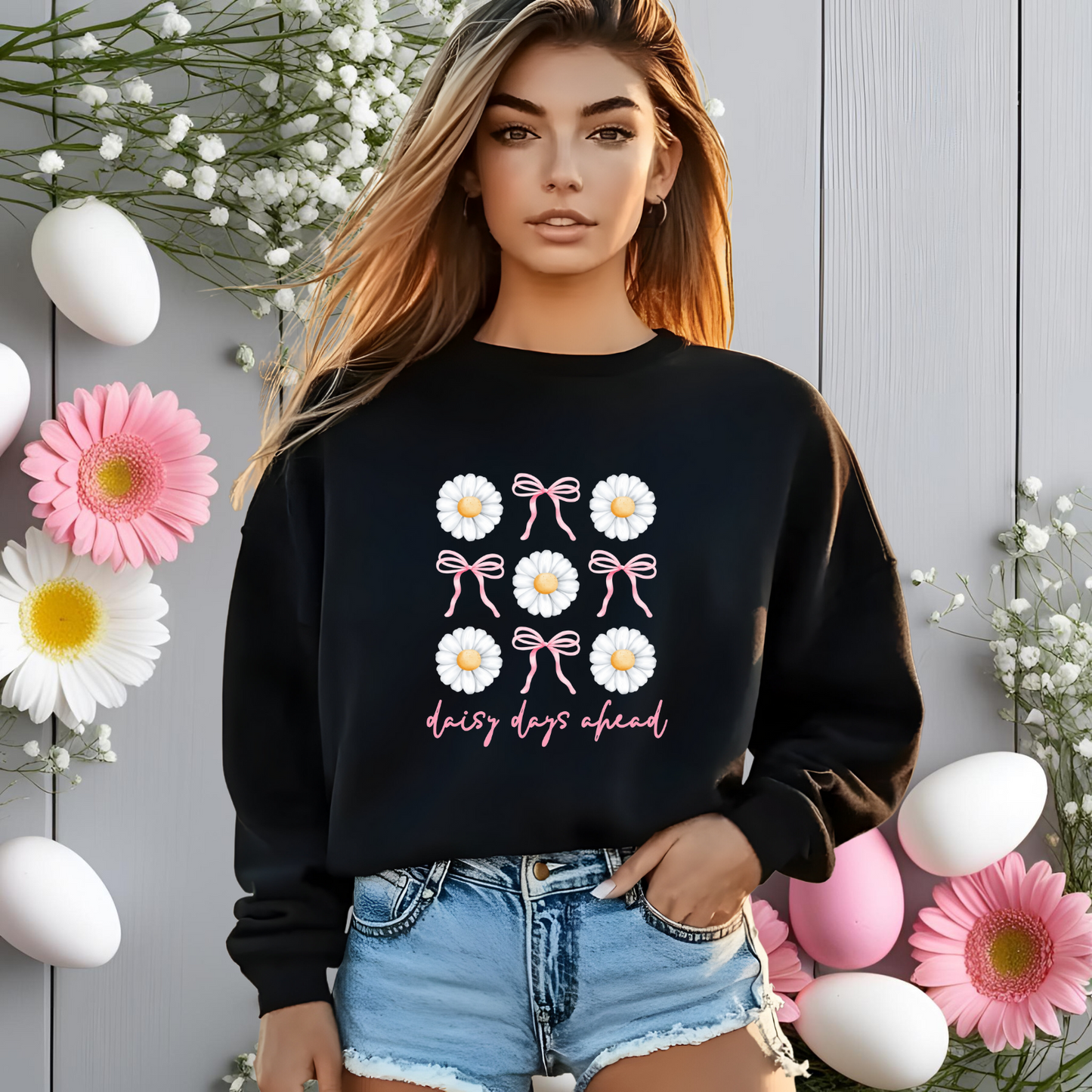 Daisy Days Ahead Crewneck Sweatshirt