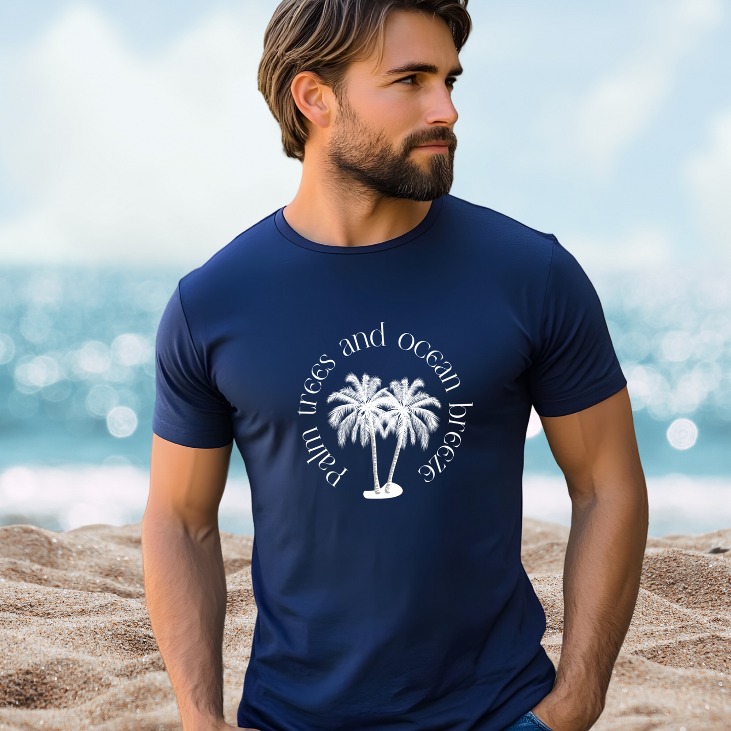 Palm Trees And Ocean Breeze T-Shirt