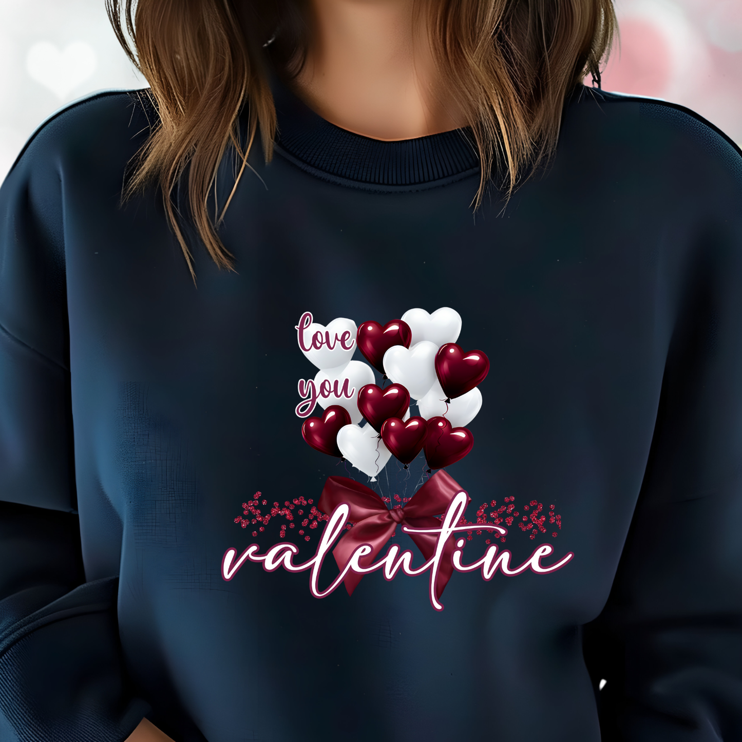 Love You Valentine Crewneck Sweatshirt