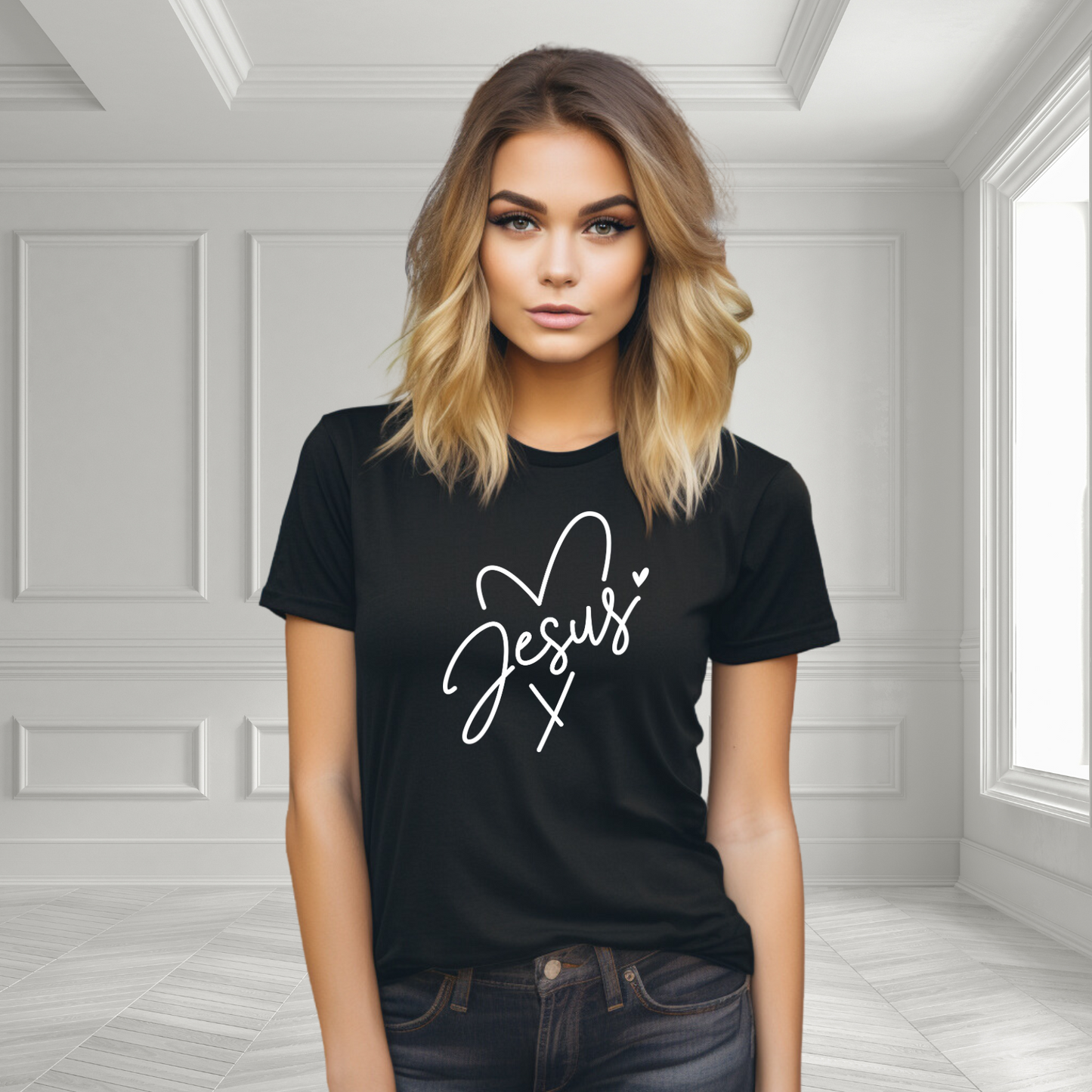 Love Jesus Heart T-Shirt