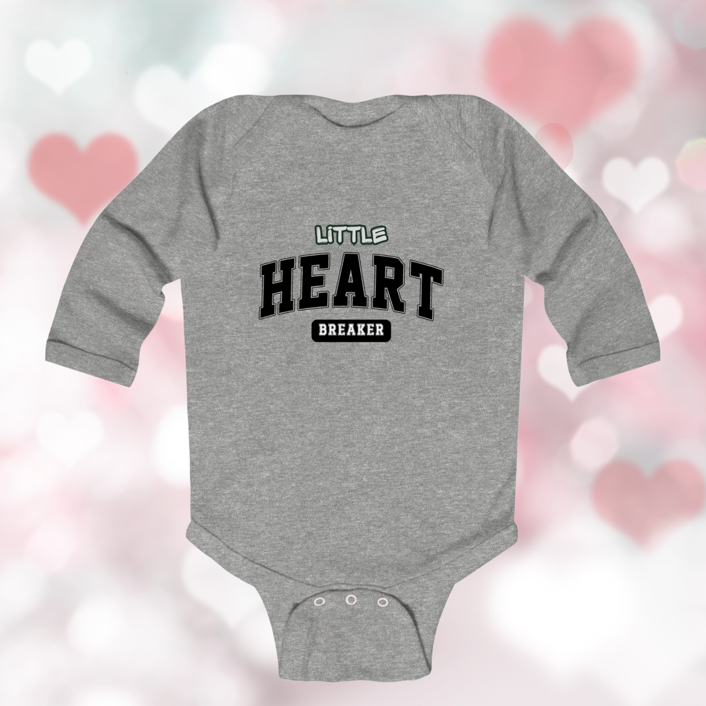 Little Heart Breaker Infant Long Sleeve Onesie