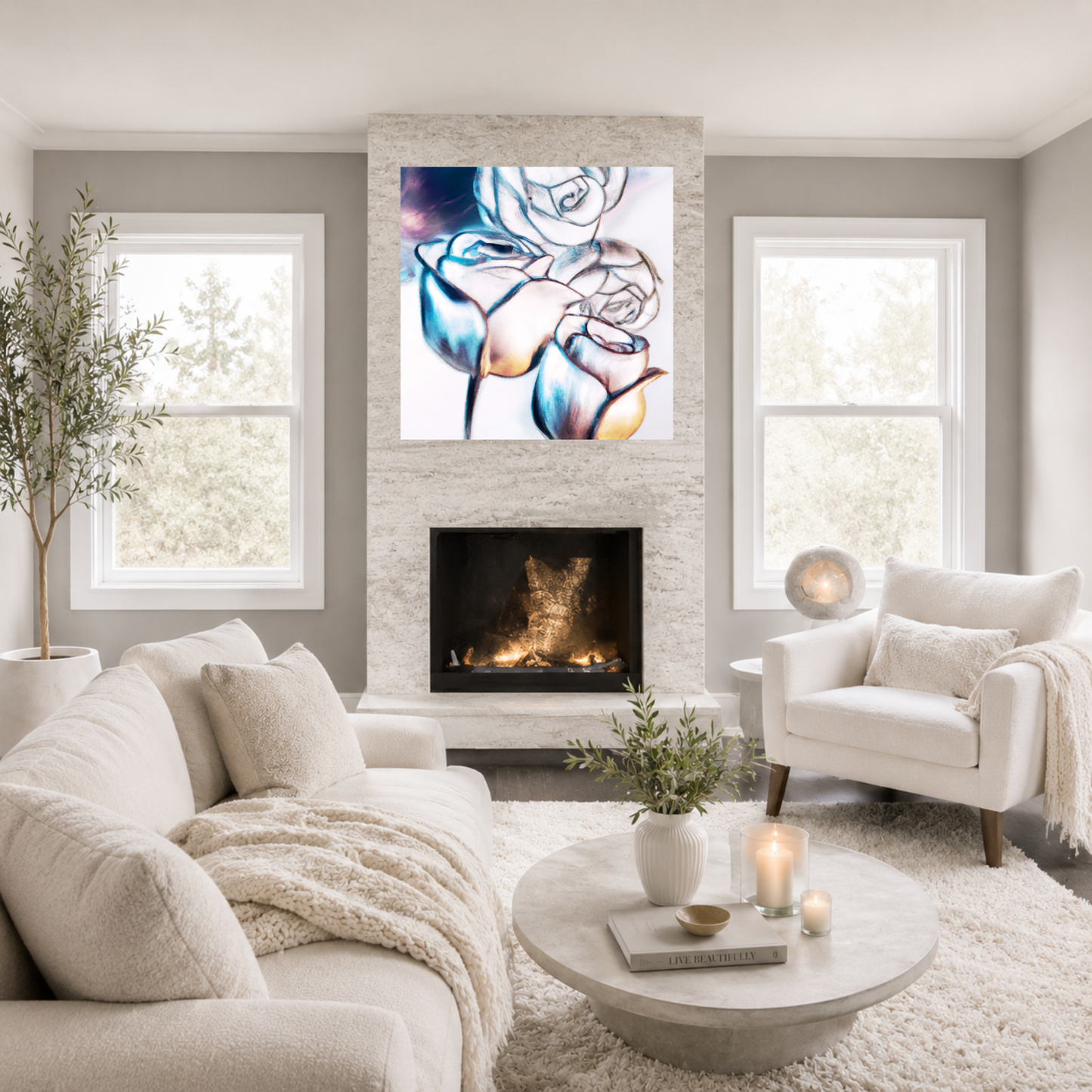 Cheerful Bloom Canvas Wall Art