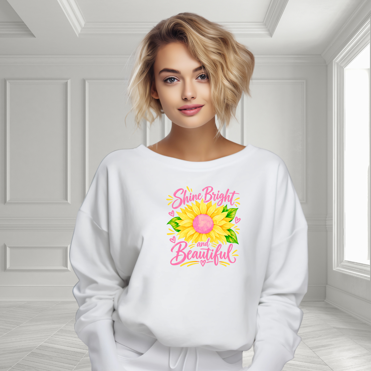 Shine Bright And Beautiful Crewneck Sweatshirt