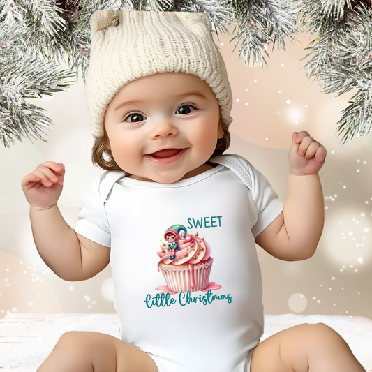 Sweet Little Christmas Infant Short Sleeve Onesie