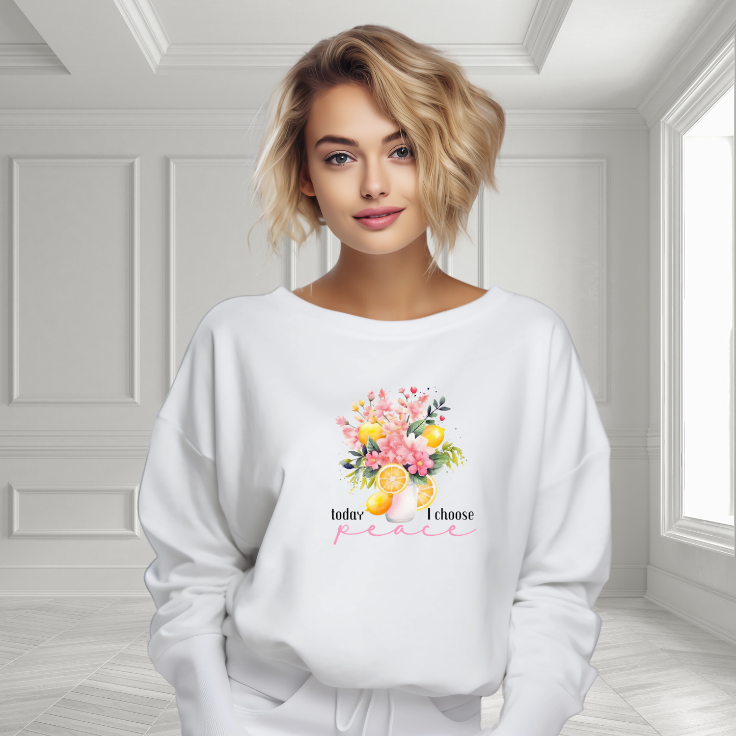 Today I Choose Peace Crewneck Sweatshirt
