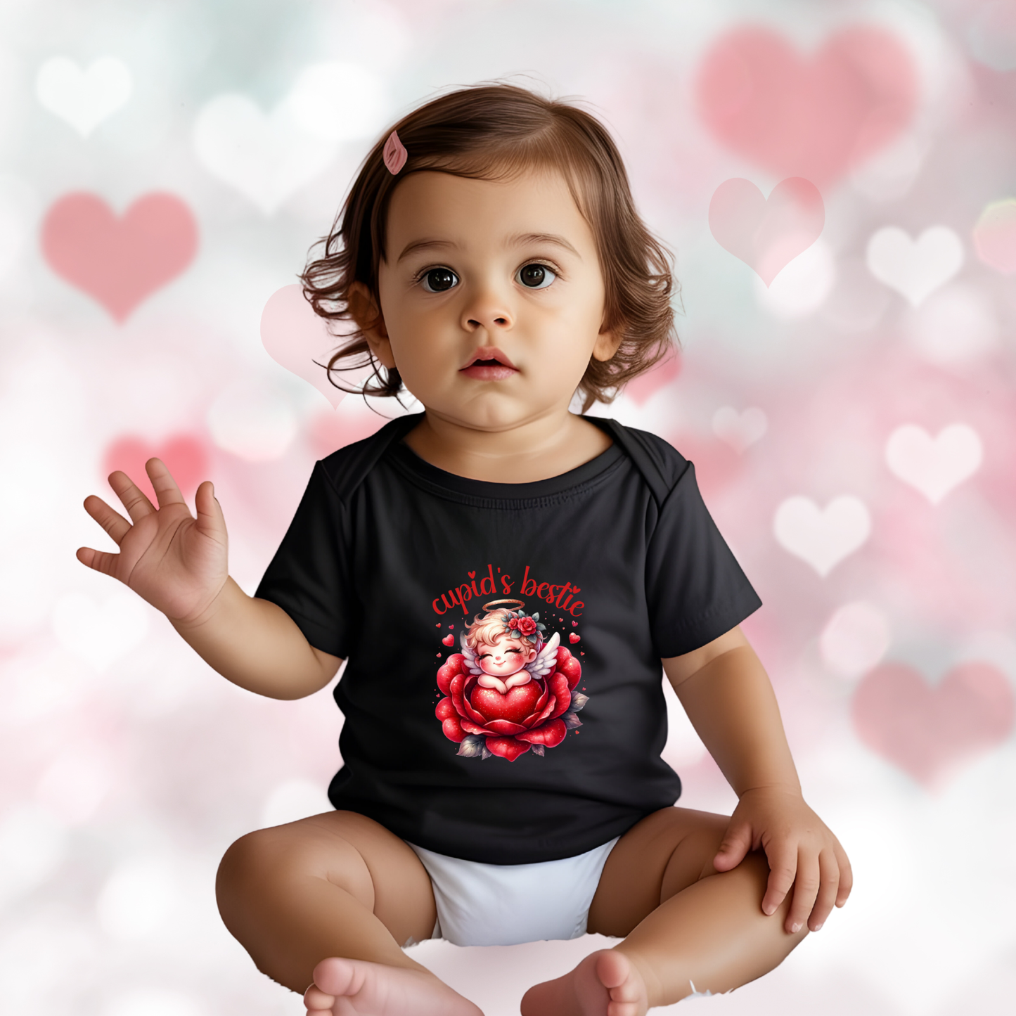 Cupid’s Bestie Infant Short Sleeve Onesie