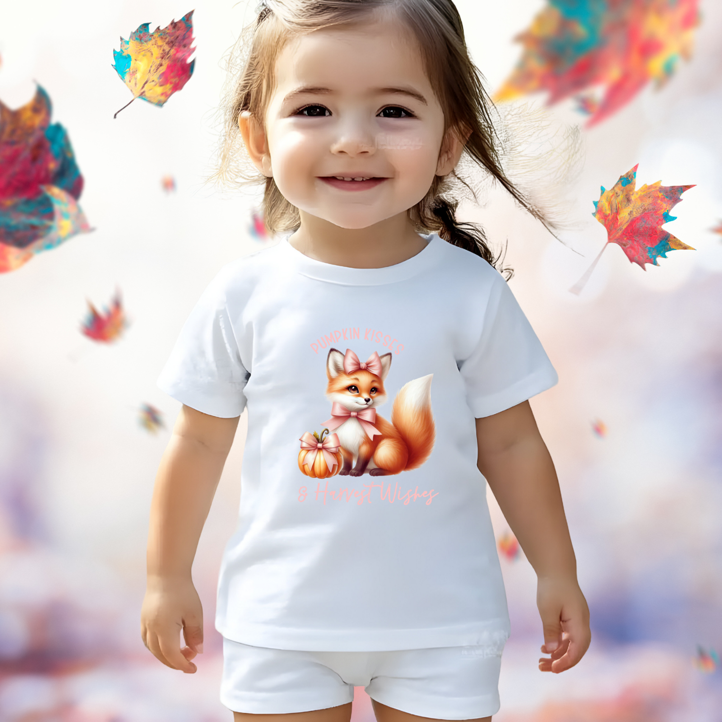 Pumpkin Kisses & Harvest Wishes Toddler T-Shirt