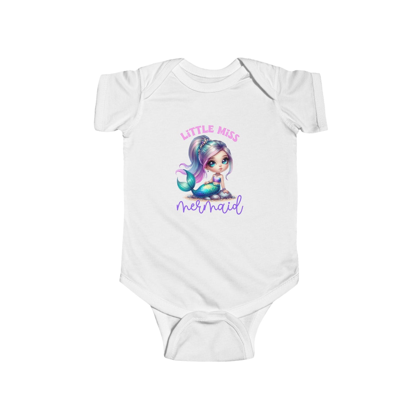 Little Miss Mermaid Infant Short Sleeve Onesie