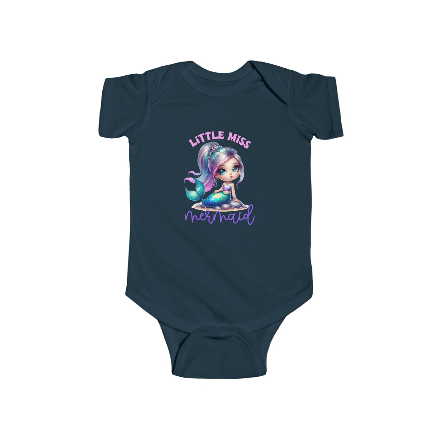 Little Miss Mermaid Infant Short Sleeve Onesie