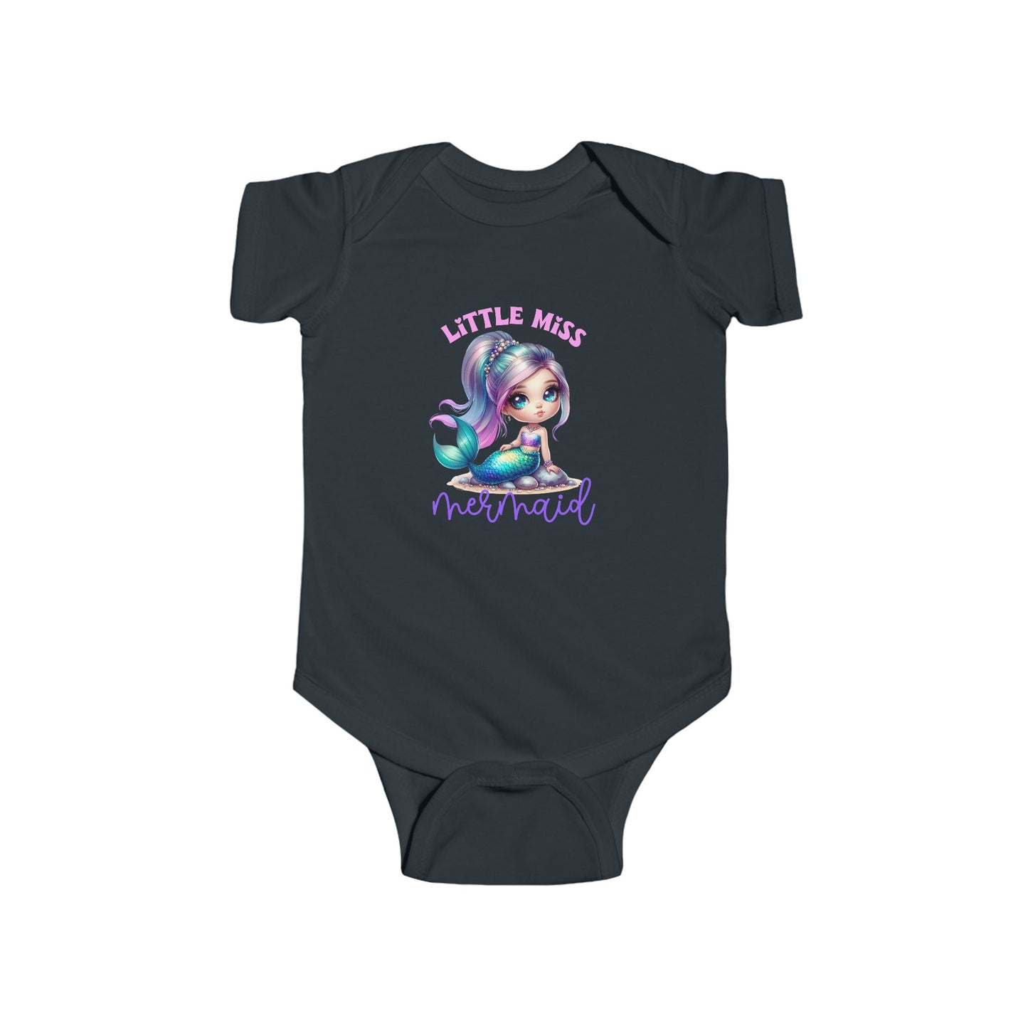 Little Miss Mermaid Infant Short Sleeve Onesie