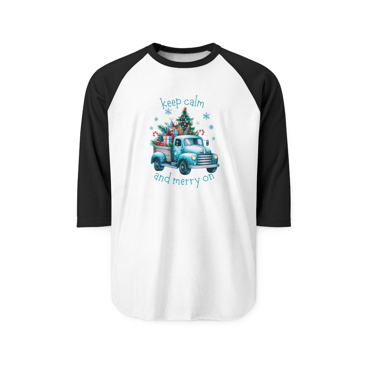 Keep Calm And Merry On Baseball Tee