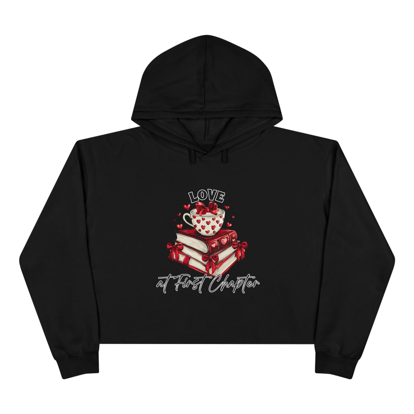 Love At First Chapter Crop Hoodie