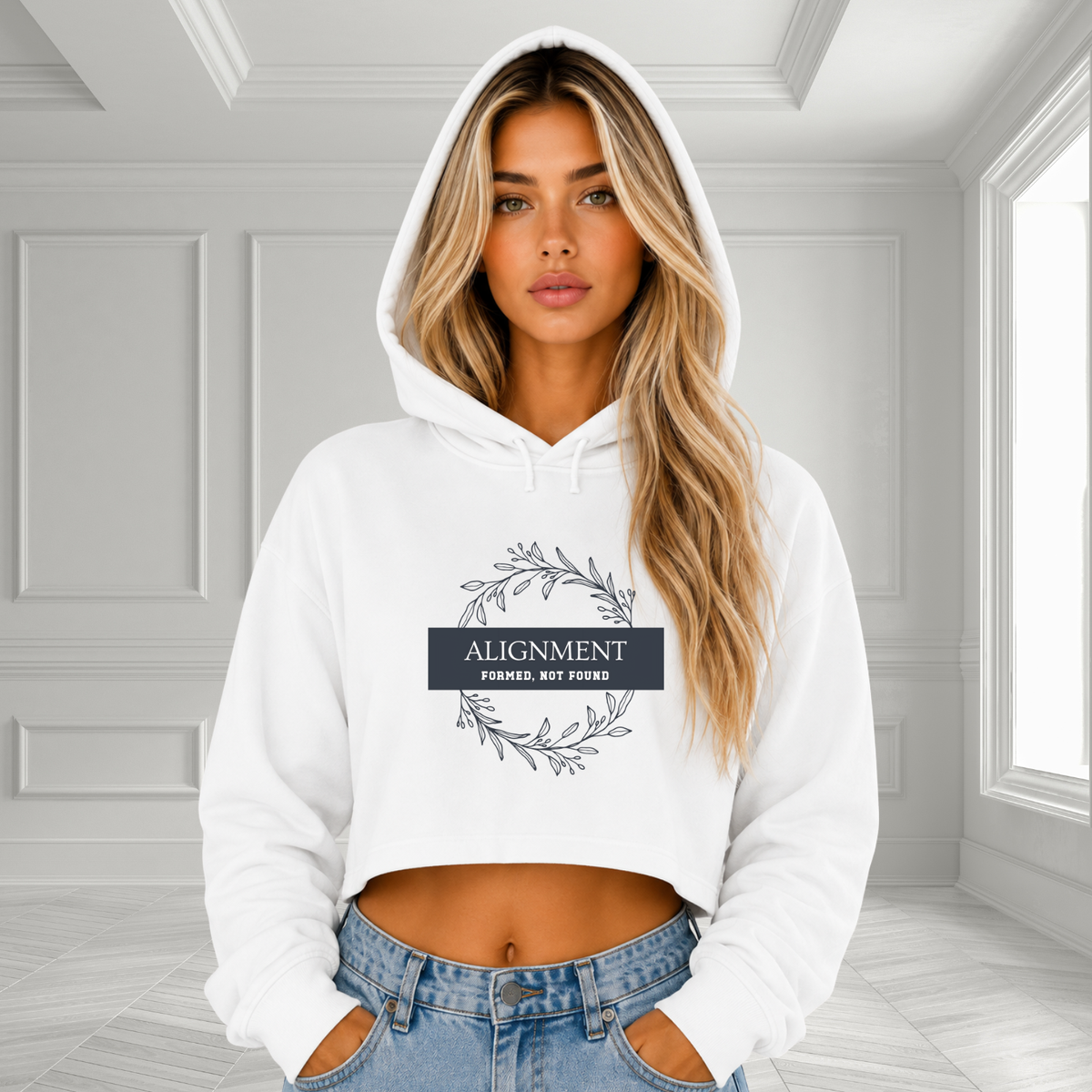 Alignment -Formed, Not Found Crop Hoodie