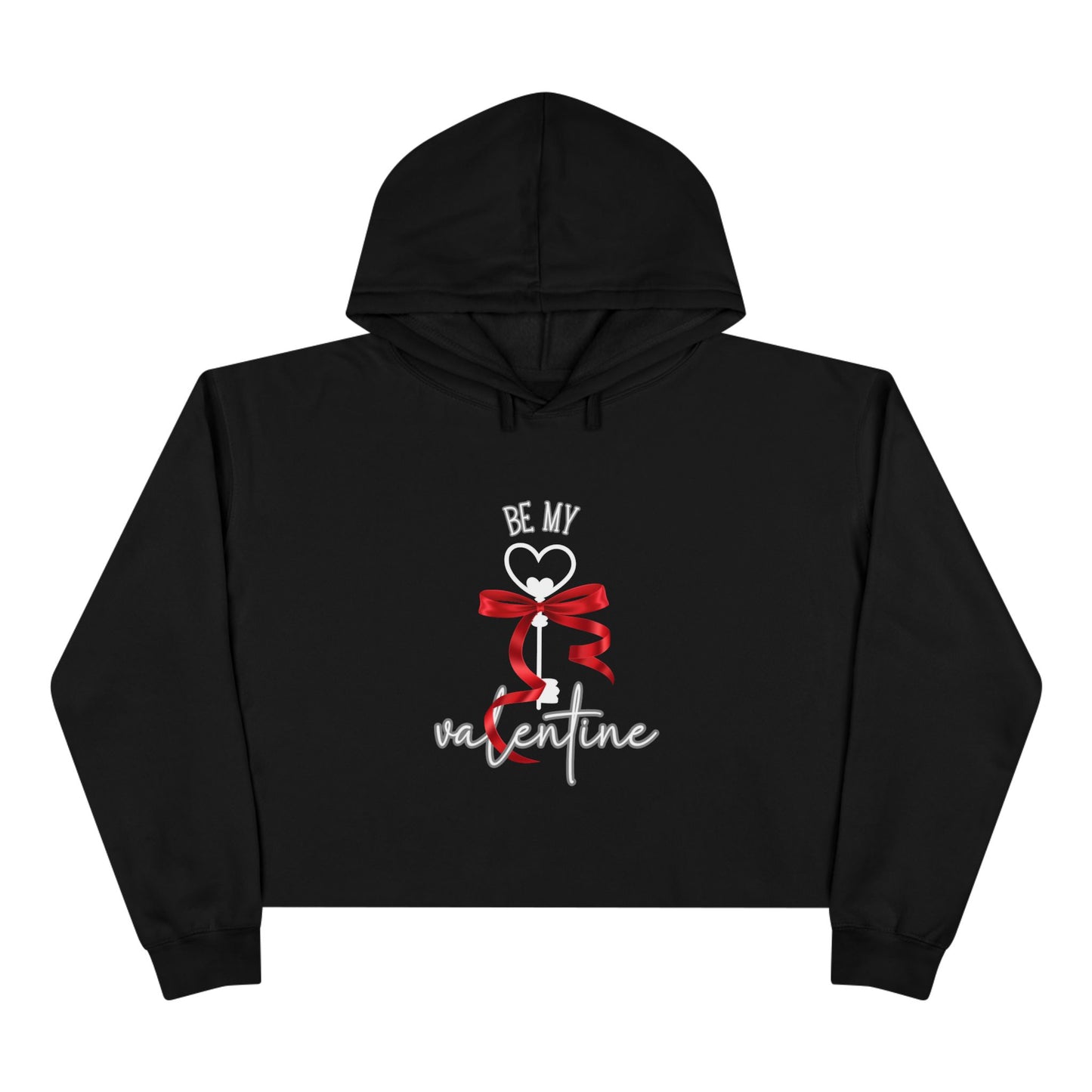 Be My Valentine Crop Hoodie