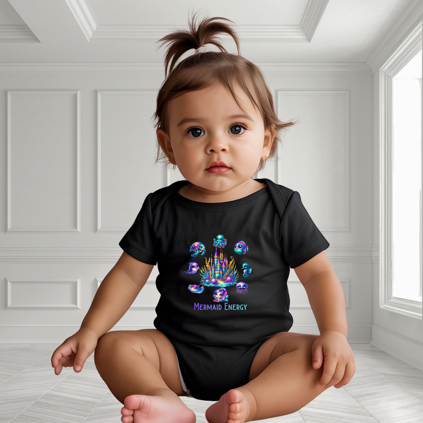 Mermaid Energy Infant Short Sleeve Onesie