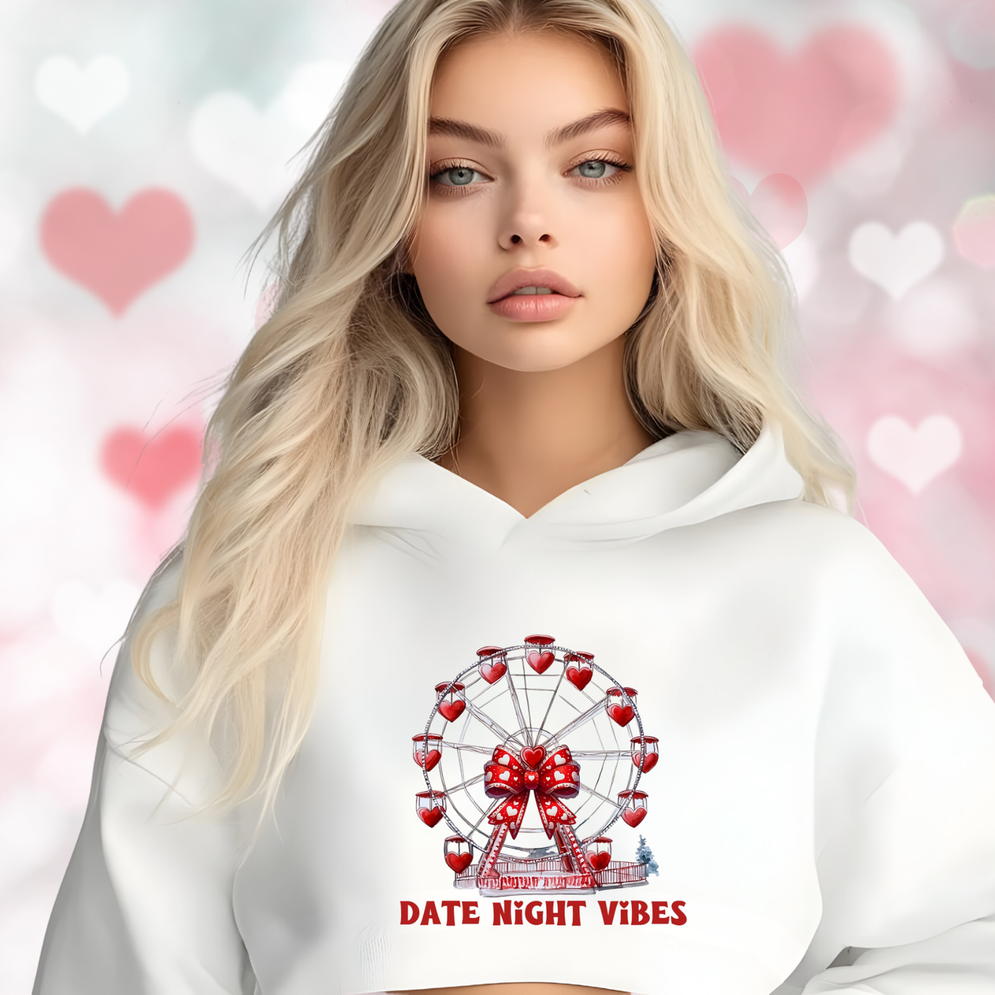 Date Night Vibes Crop Hoodie