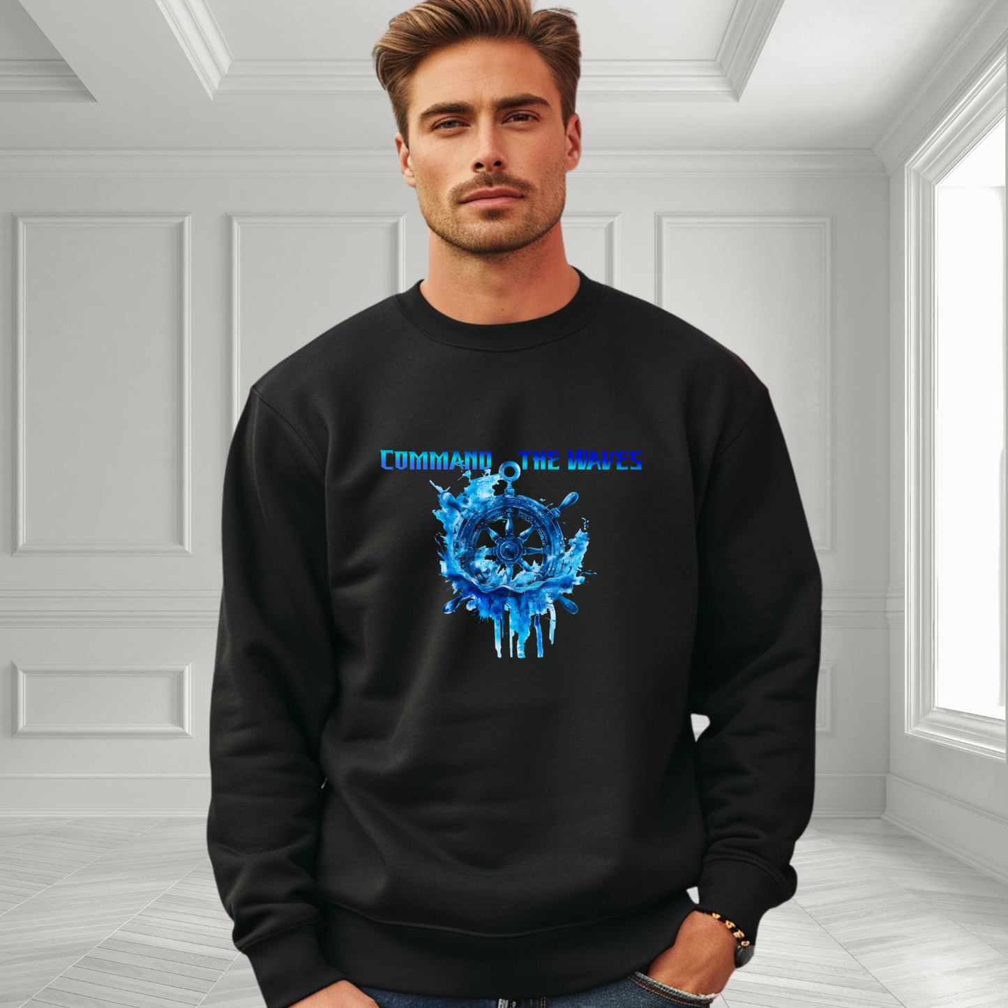 Command The Waves Crewneck Sweatshirt