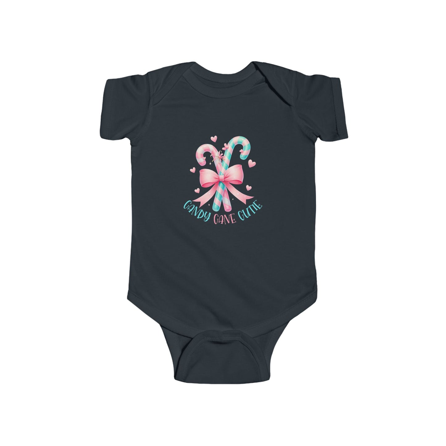 Candy Cane Cutie Infant Short Sleeve Onesie