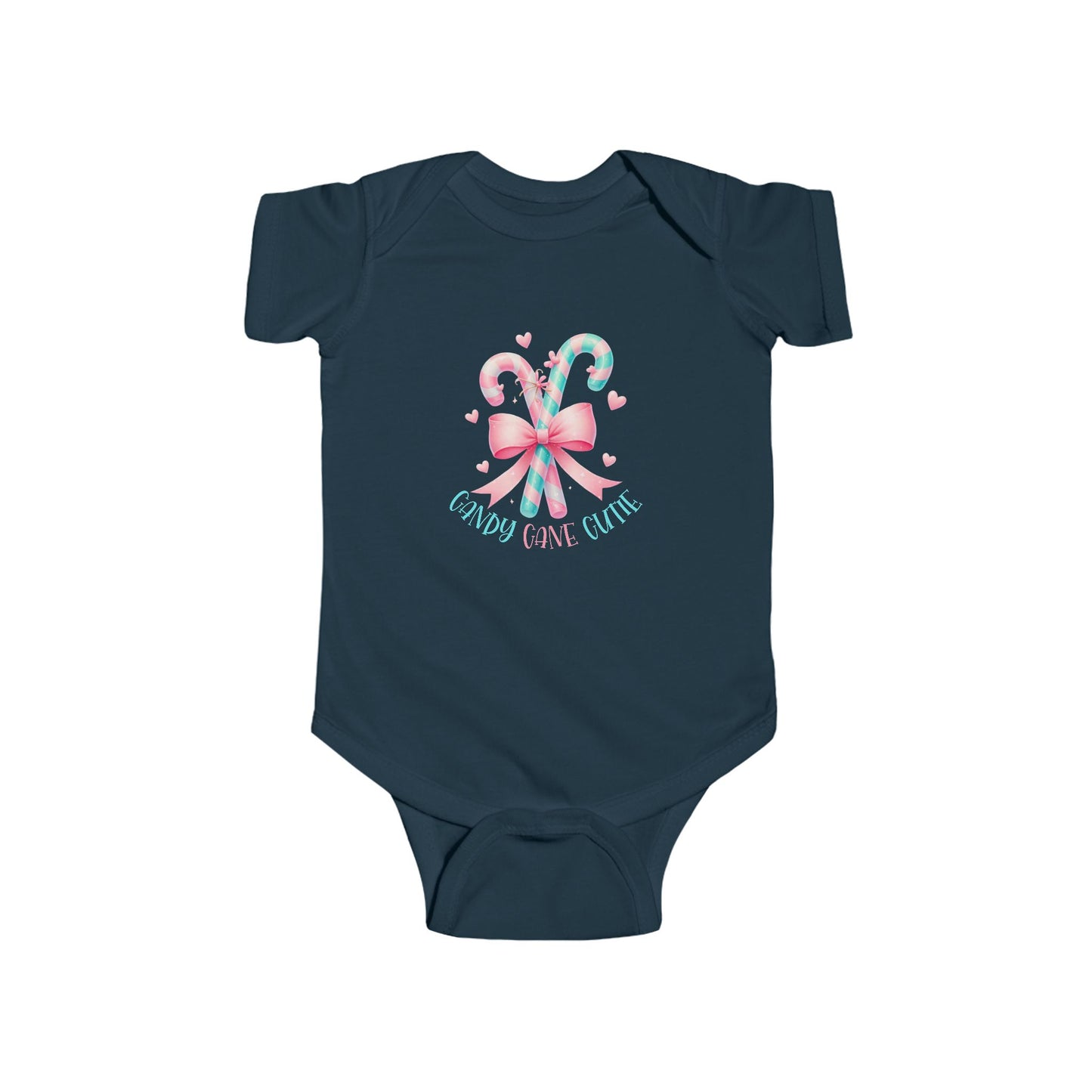Candy Cane Cutie Infant Short Sleeve Onesie